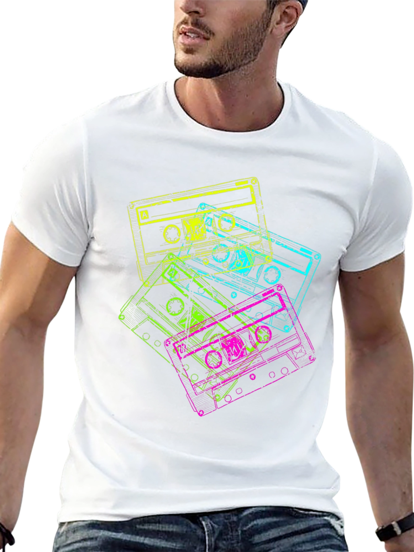 Retro Cassette Tape T-Shirt - 80s Style Tee