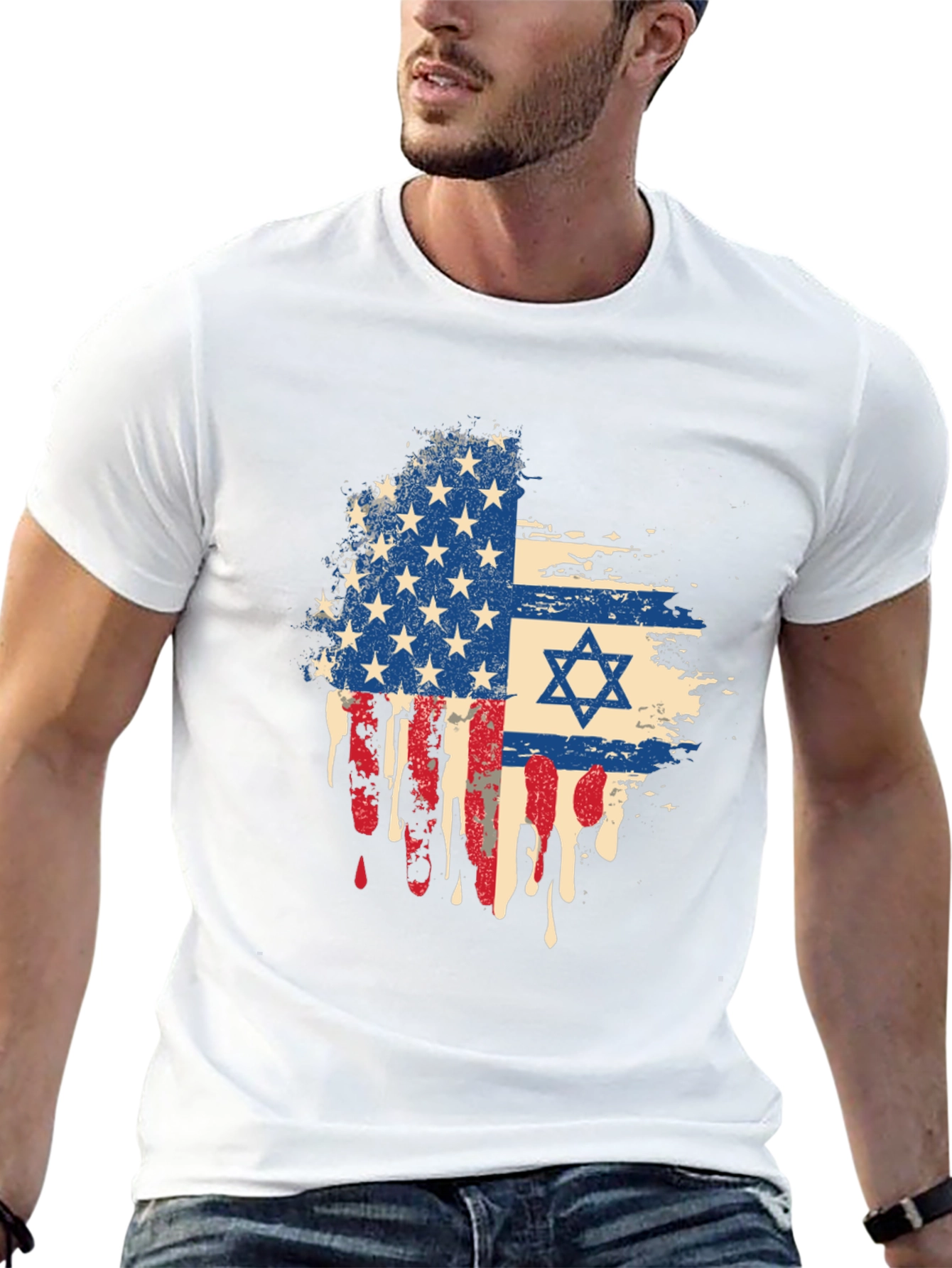 USA Israel Flag T-Shirt