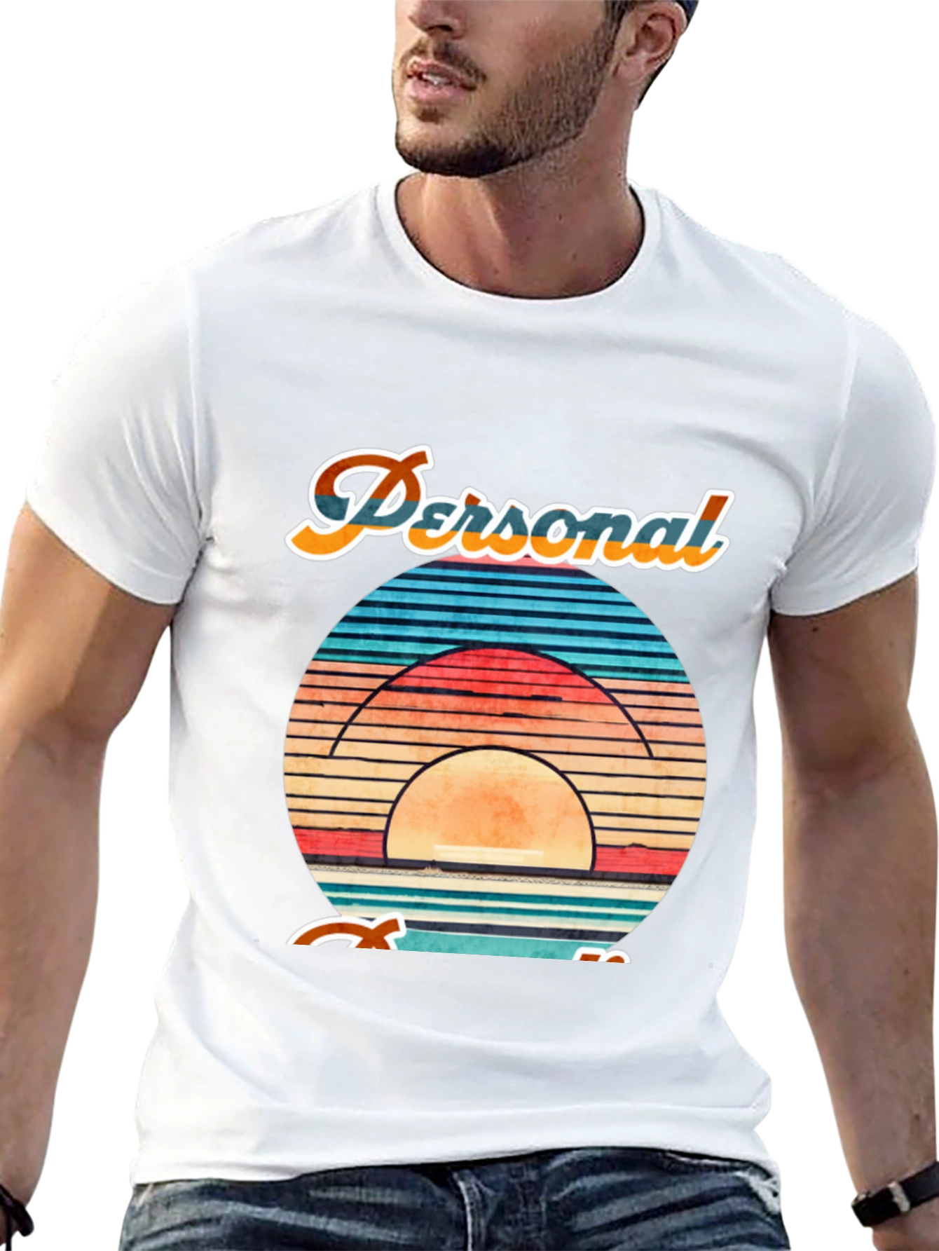 Personalized Retro Sunset Graphic Tee