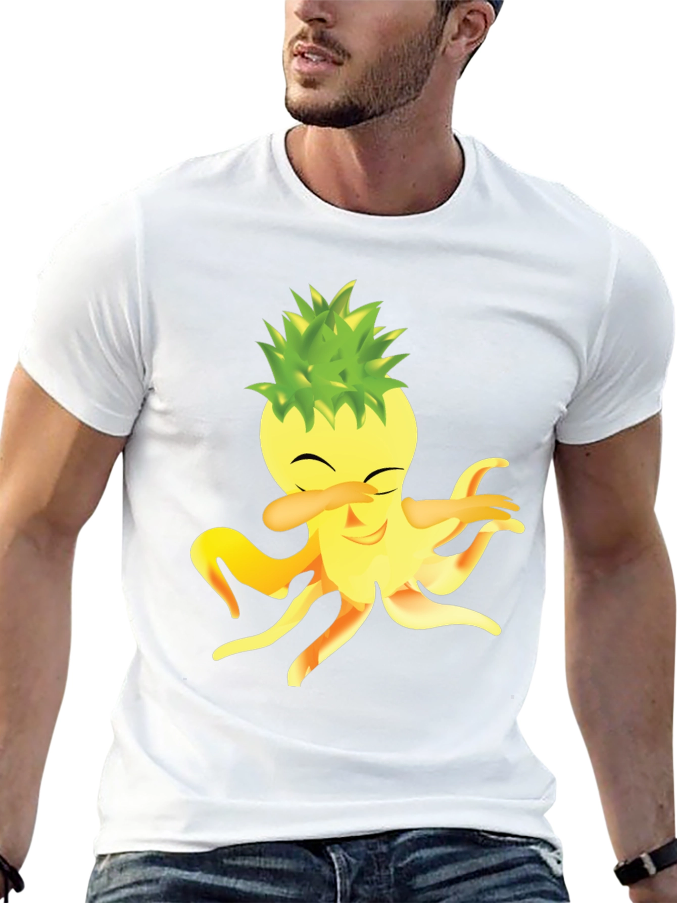 Dabbing Pineapple Octopus Graphic Tee