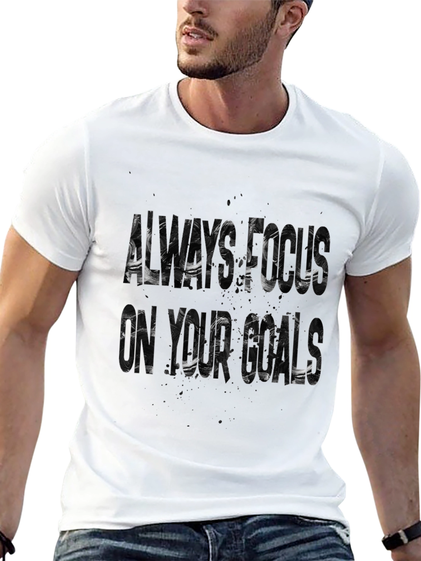 Always Focus On Your Goals Graphic Tee