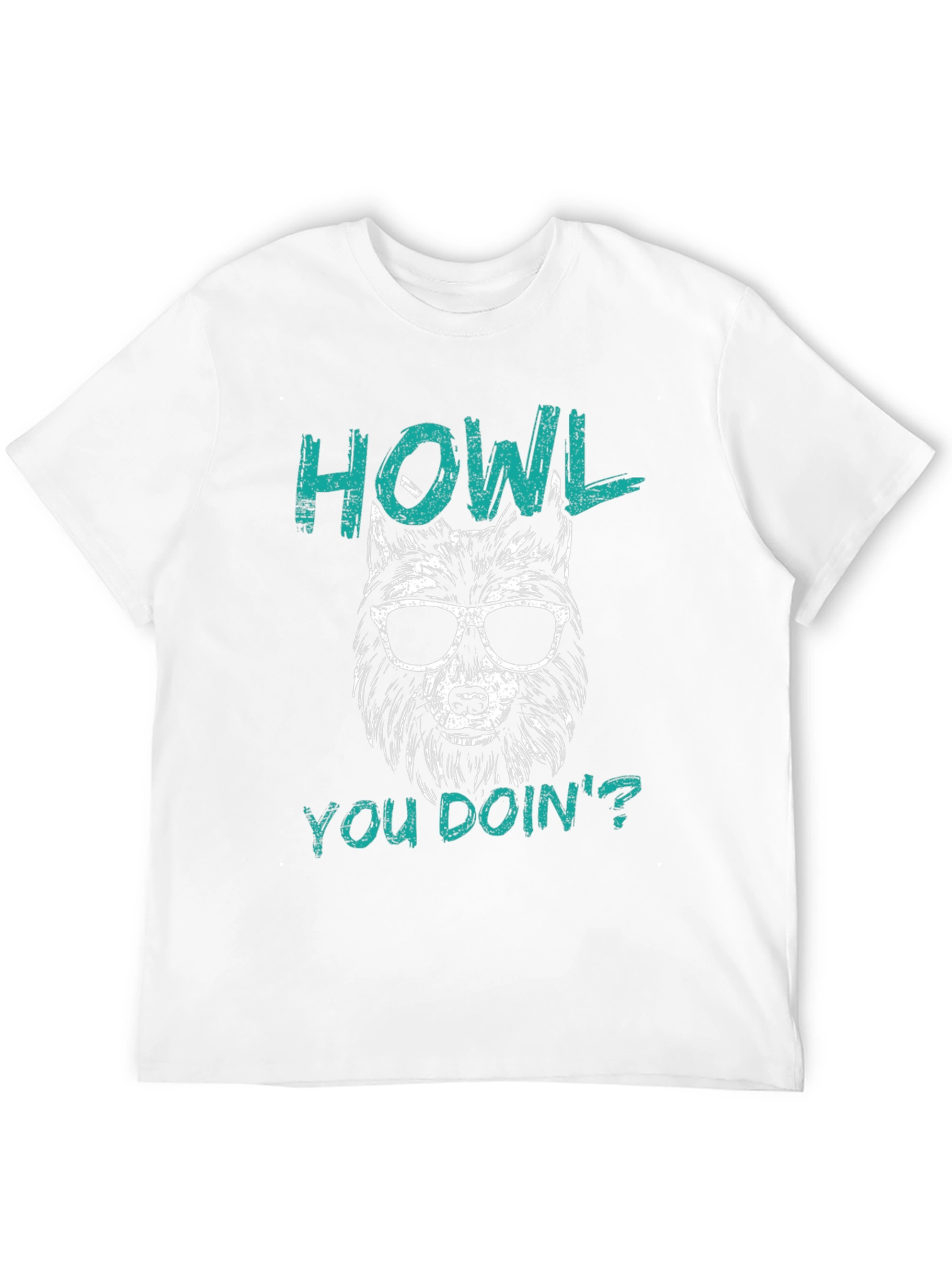 Howl You Doin Wolf Graphic Tee - Black