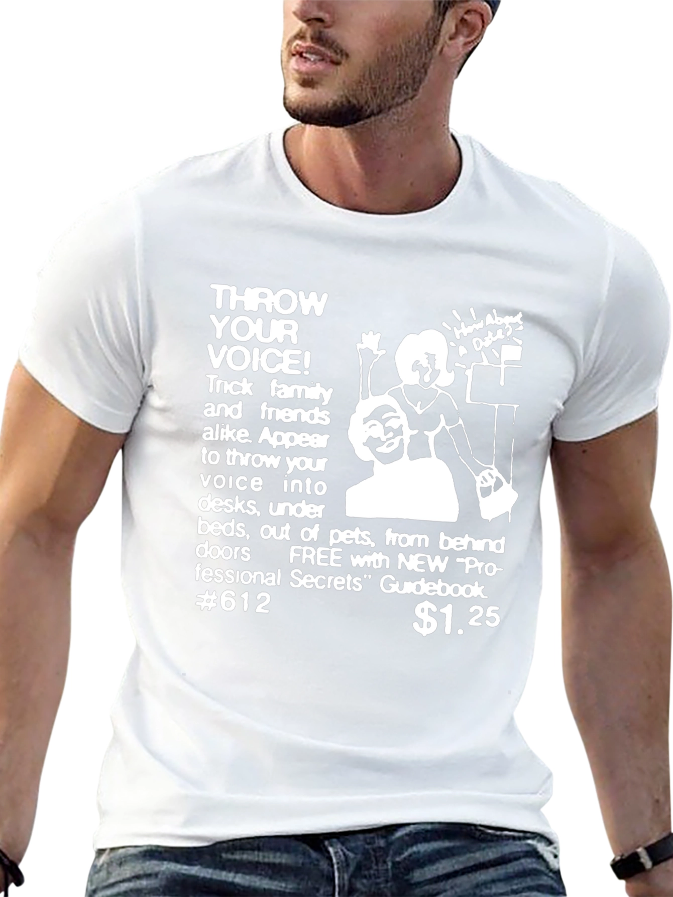 Throw Your Voice Black Graphic Tee