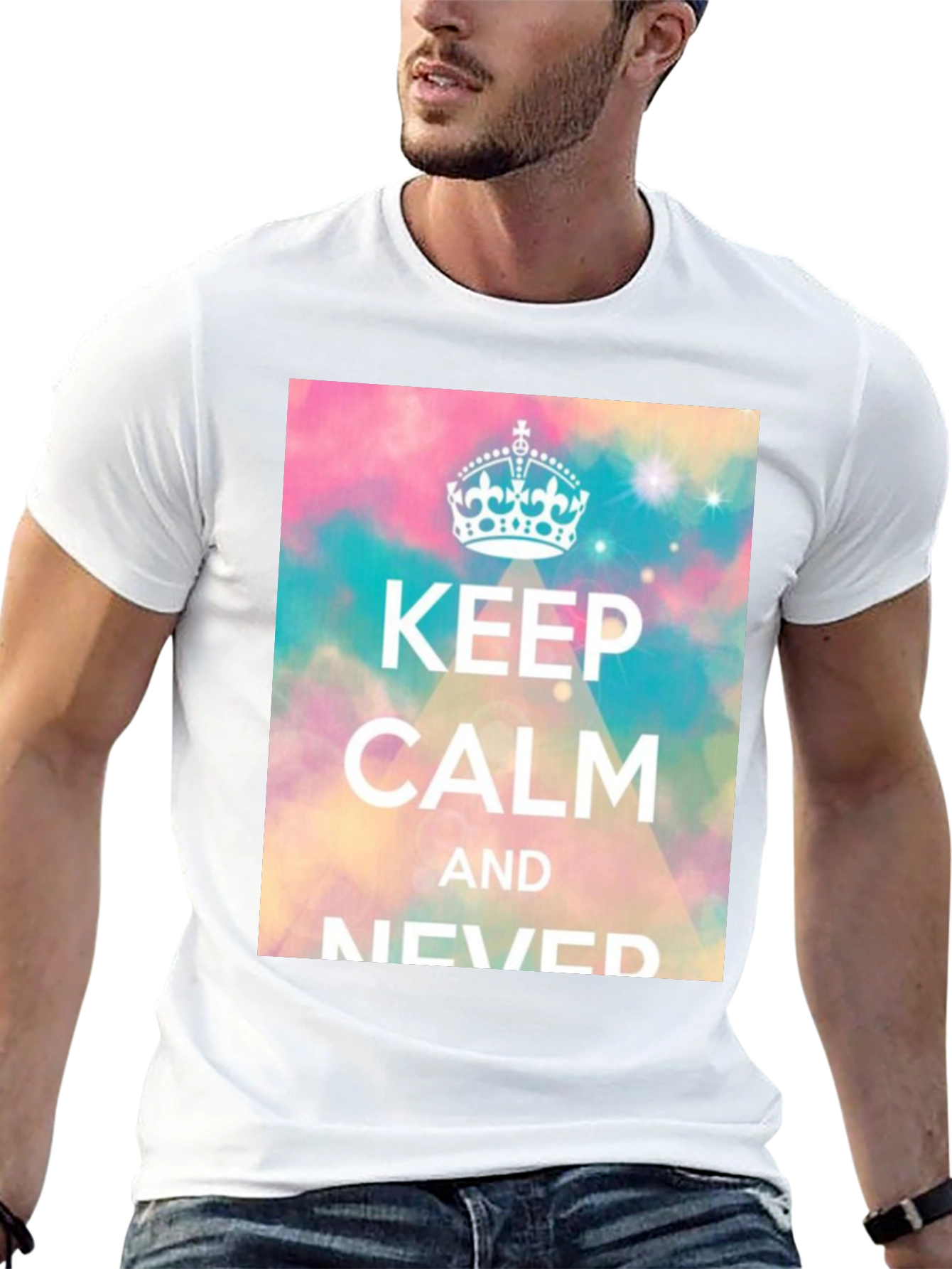 Keep Calm Novelty Graphic T-Shirt
