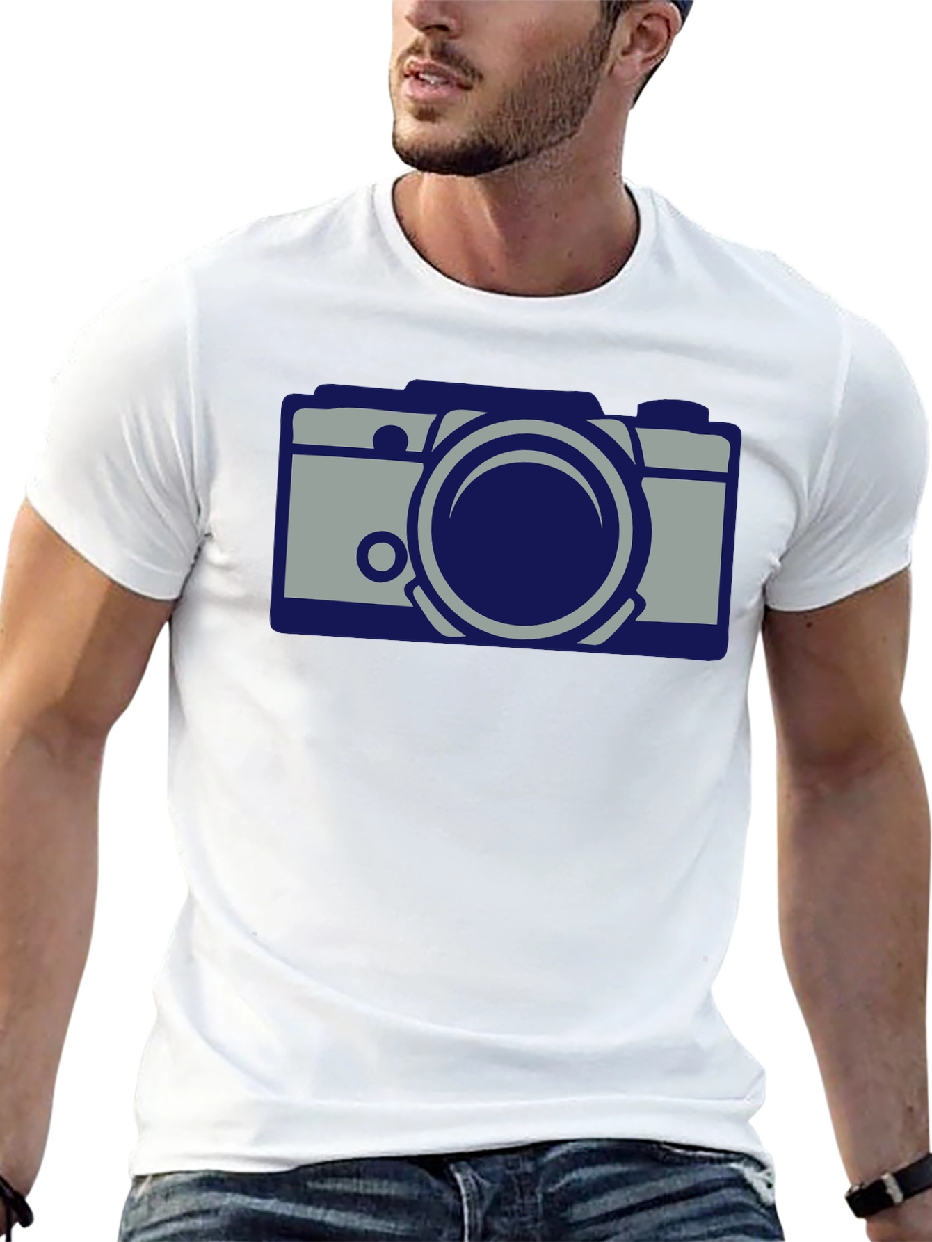 Cool Camera Graphic Black T-Shirt