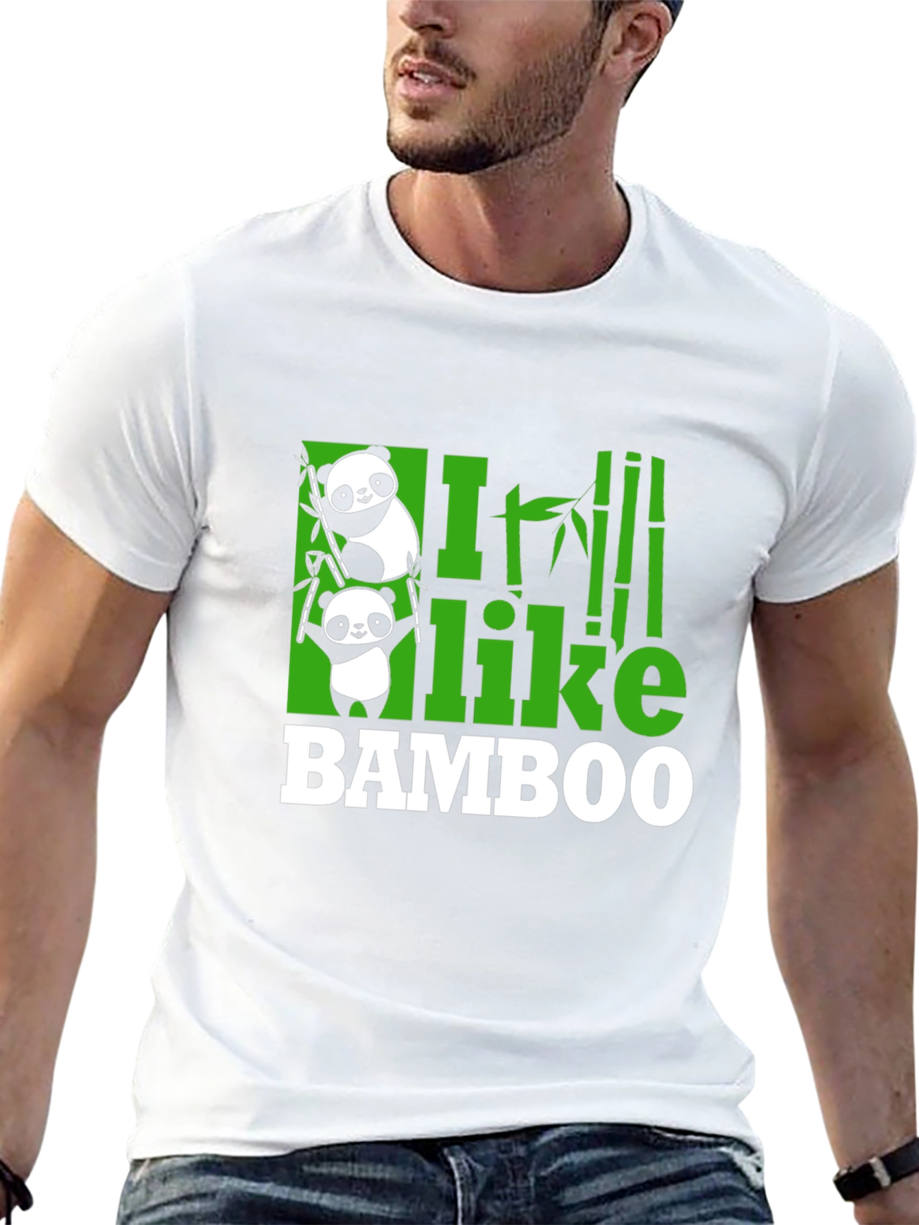 Panda Bamboo Graphic Tee - Fun & Stylish