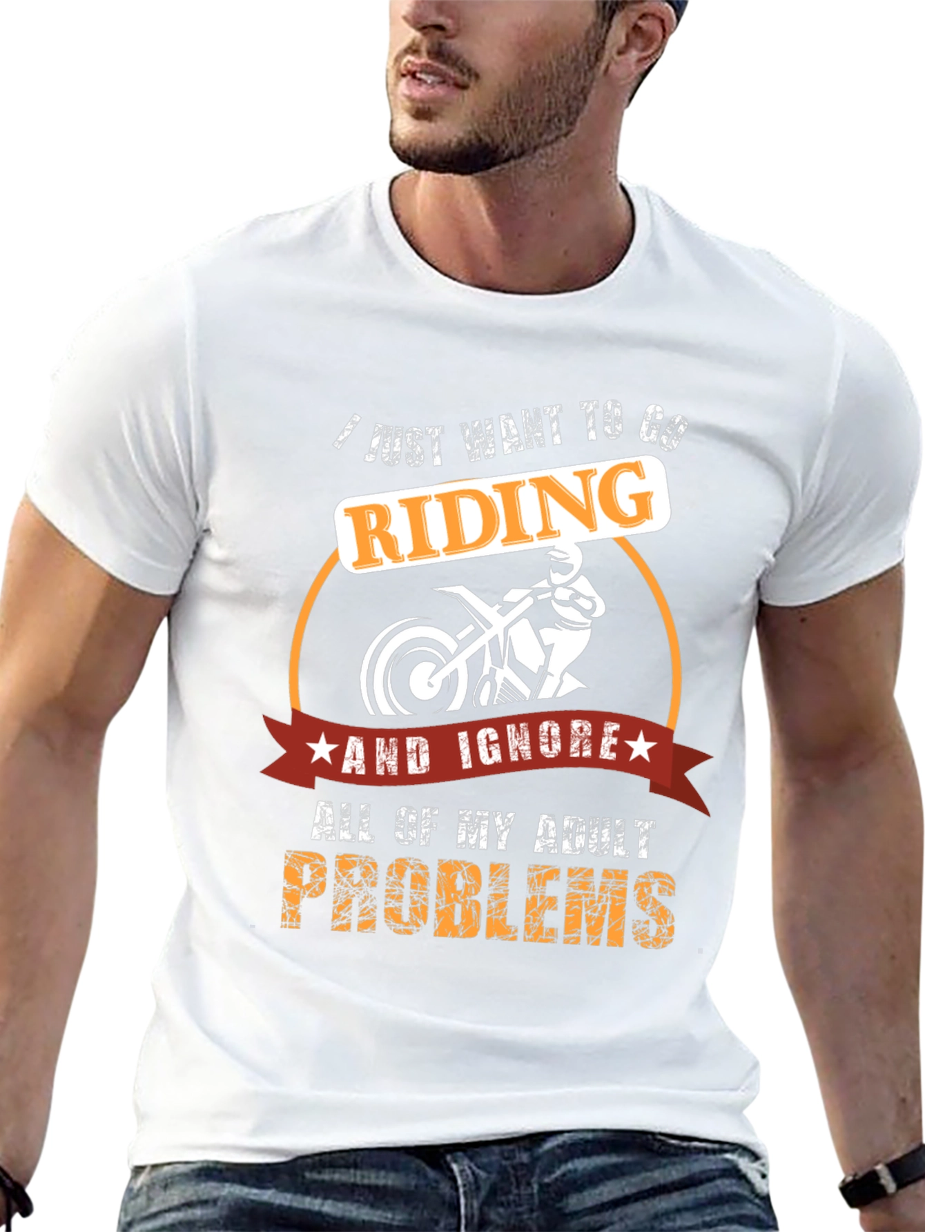 Riding T-Shirt: Ignore Adult Problems & Ride!