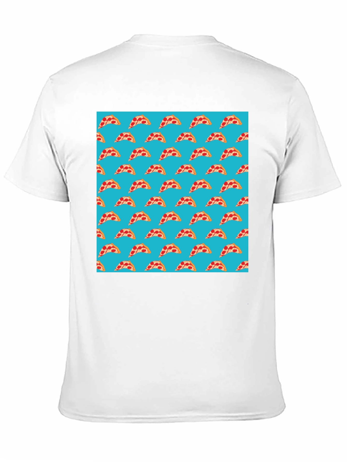 Pizza Slice Pattern T-Shirt - Fun Foodie Style