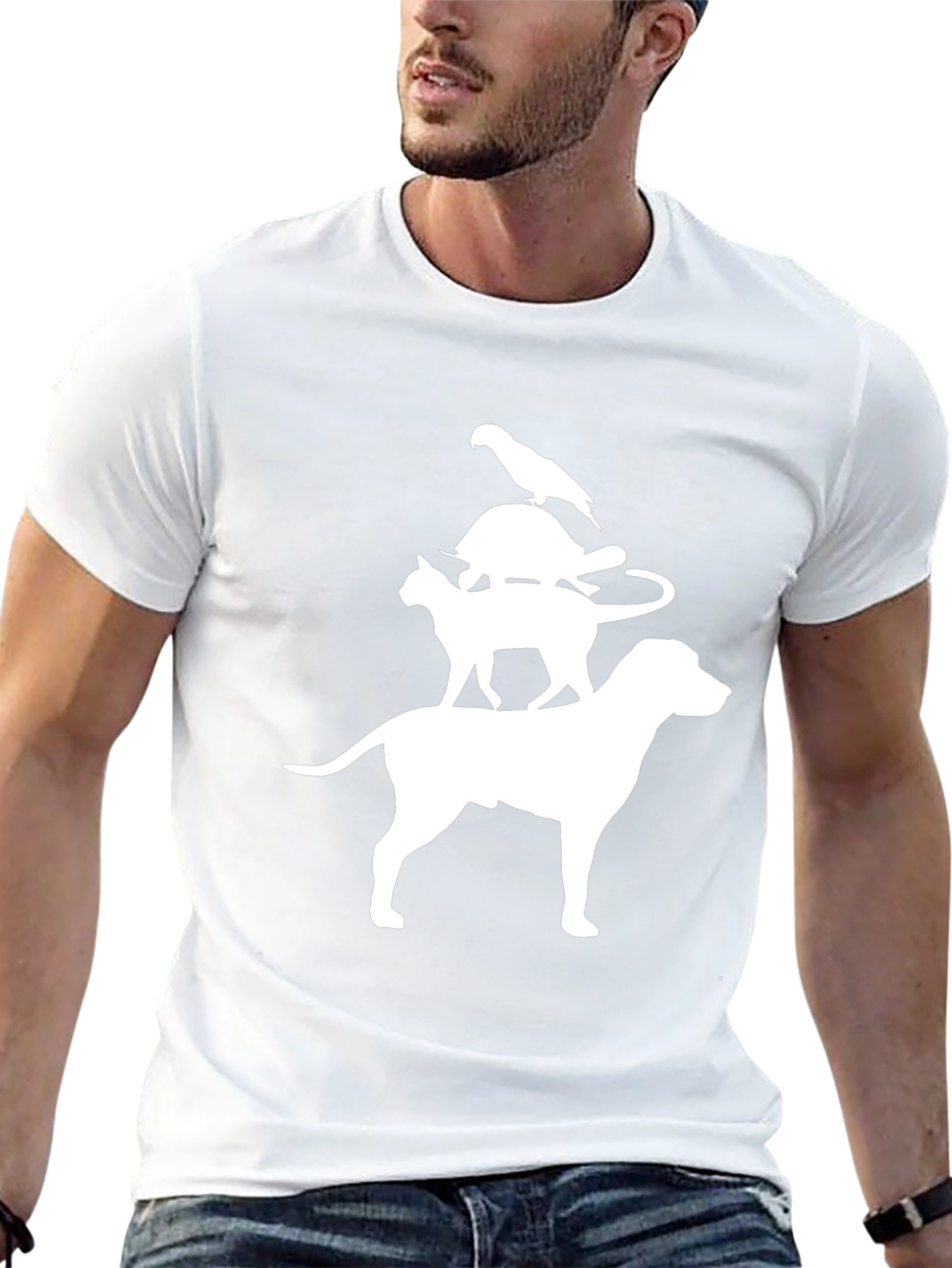 Stacked Animals Graphic Tee