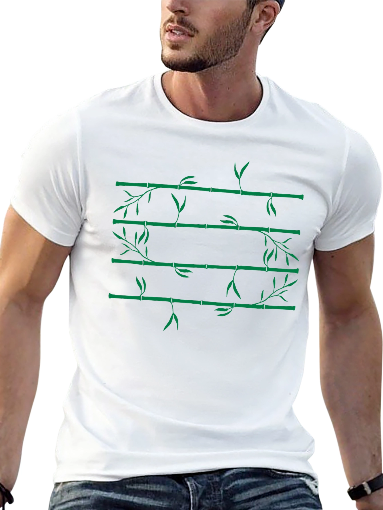 Bamboo Branch Tee - Nature Inspired Graphic T-Shirt