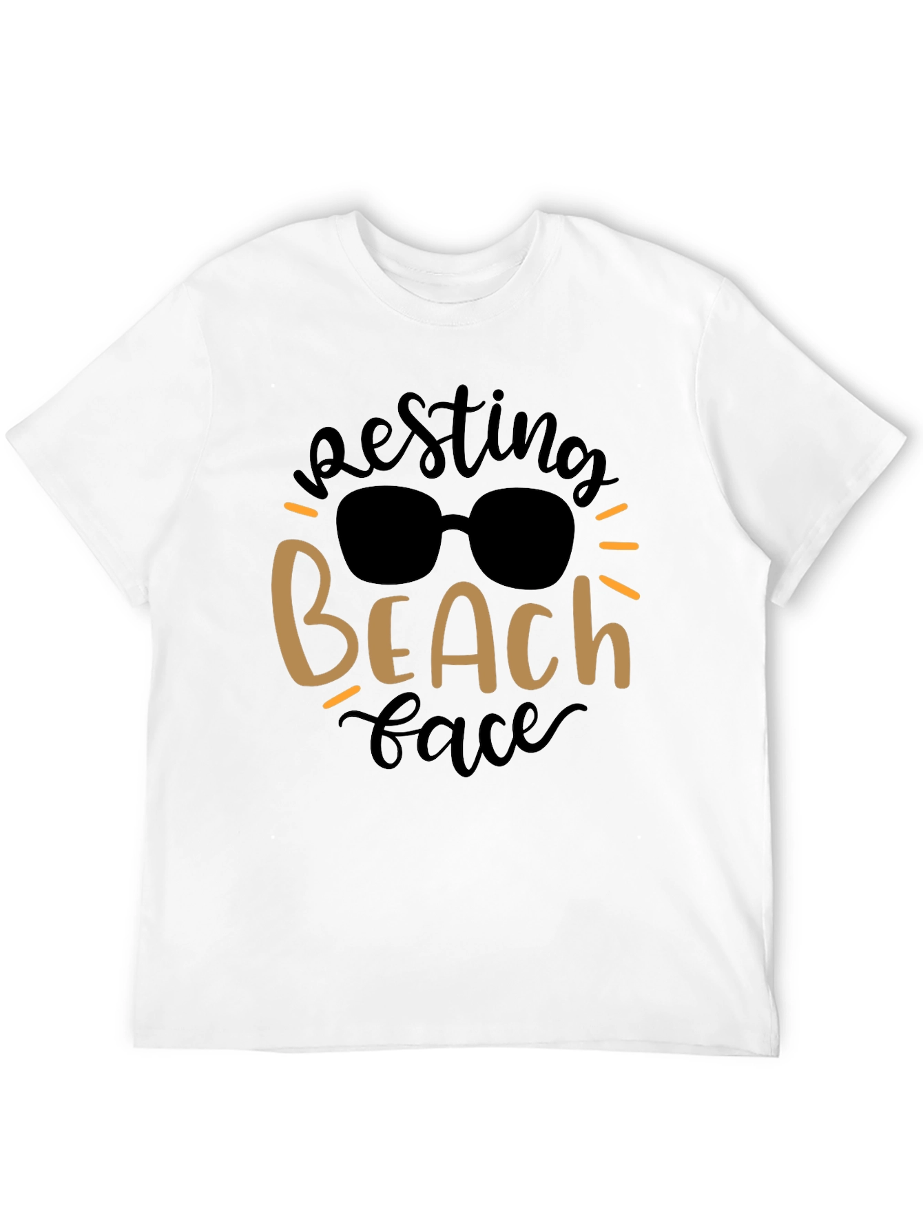 Resting Beach Face Graphic Tee - Summer Vibes