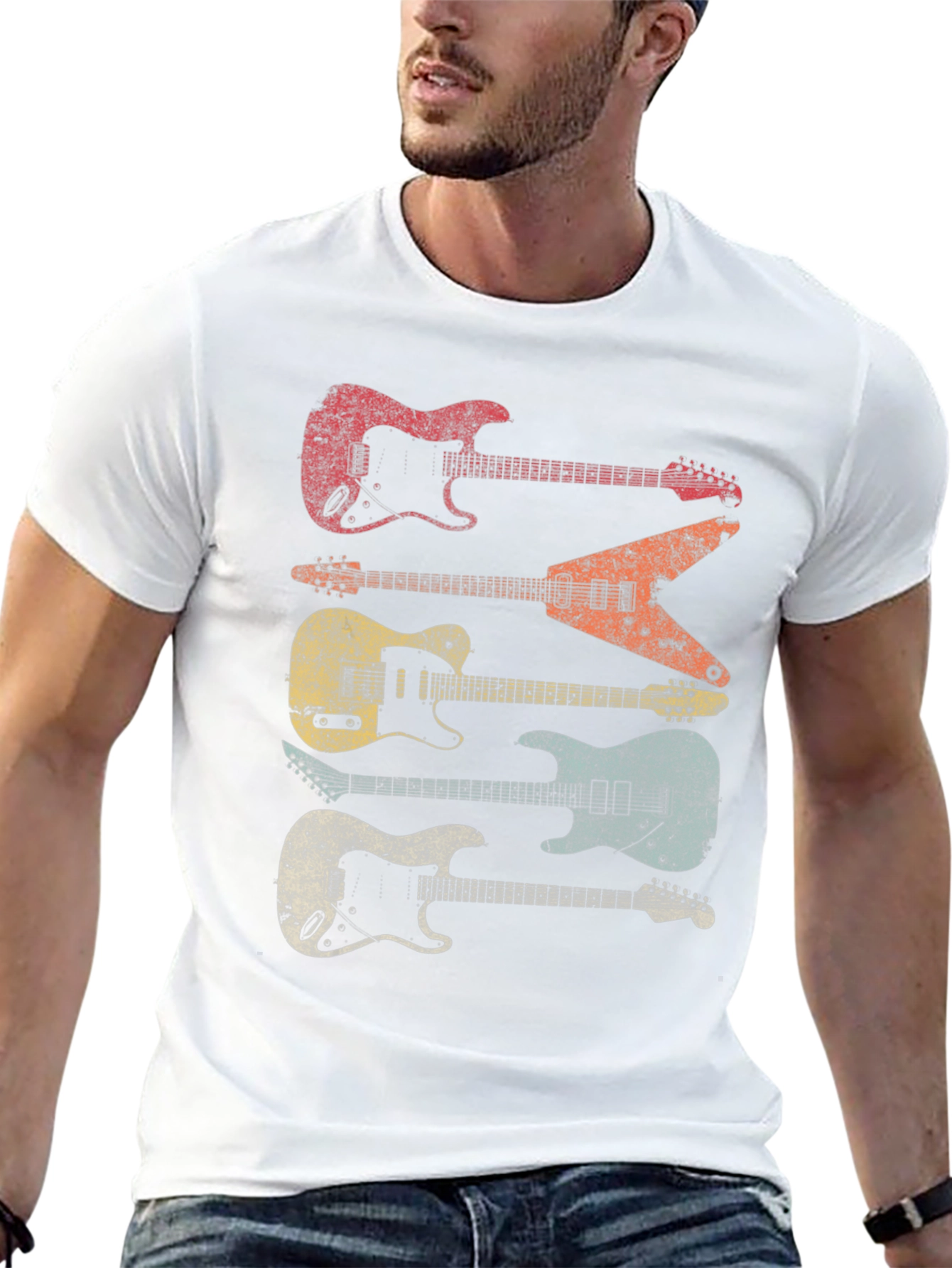 Retro Electric Guitar T-Shirt