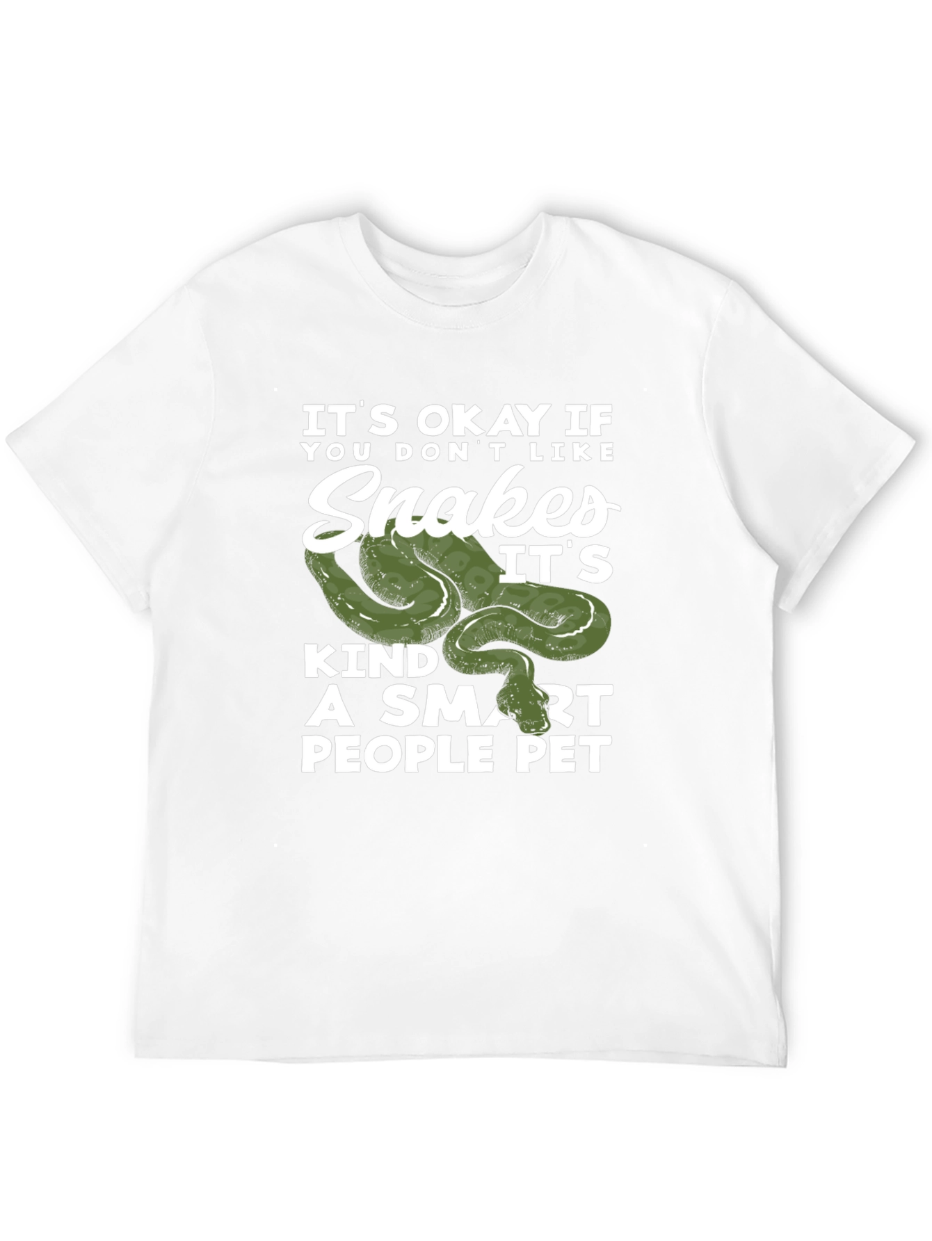 Snakes Smart People Pet Black T-Shirt