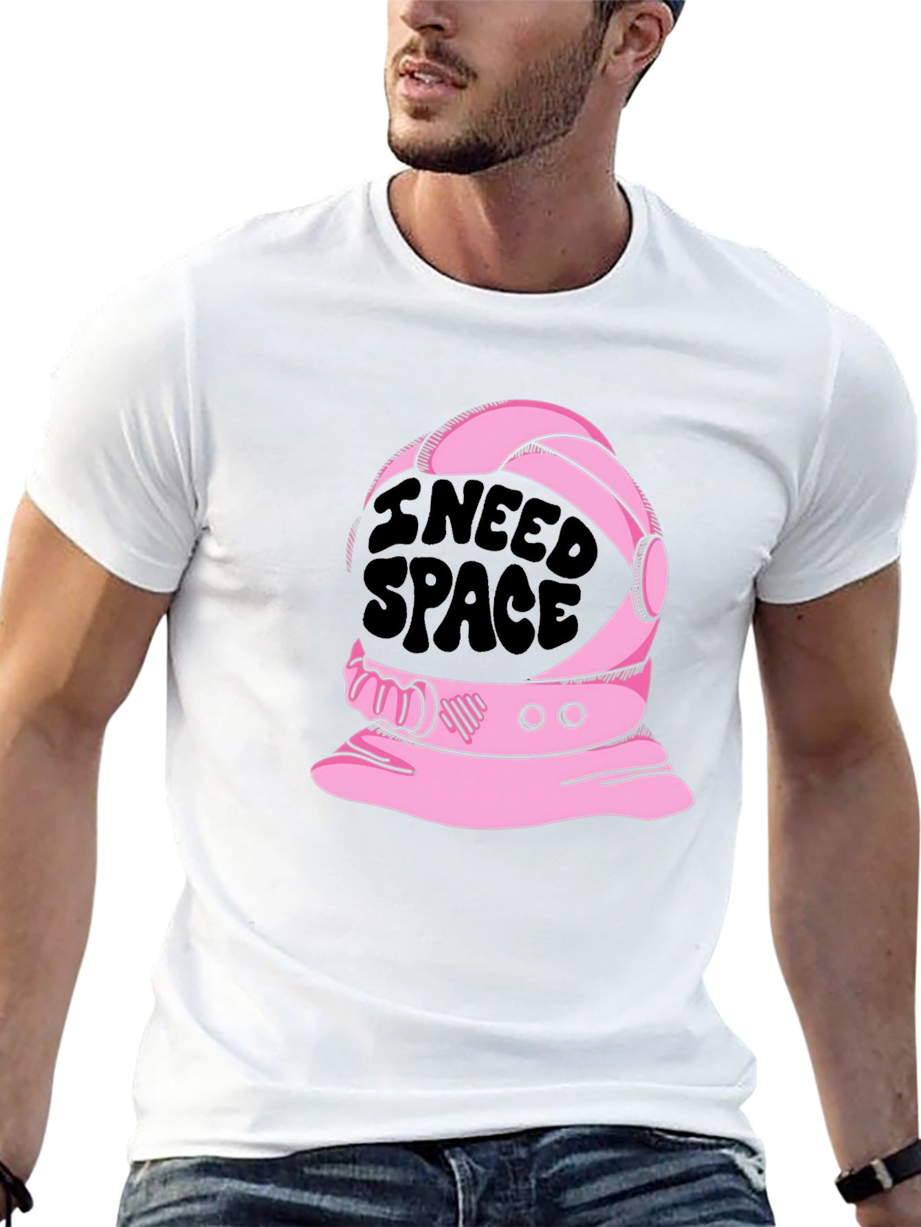 I Need Space T-Shirt - Astronaut Helmet Design