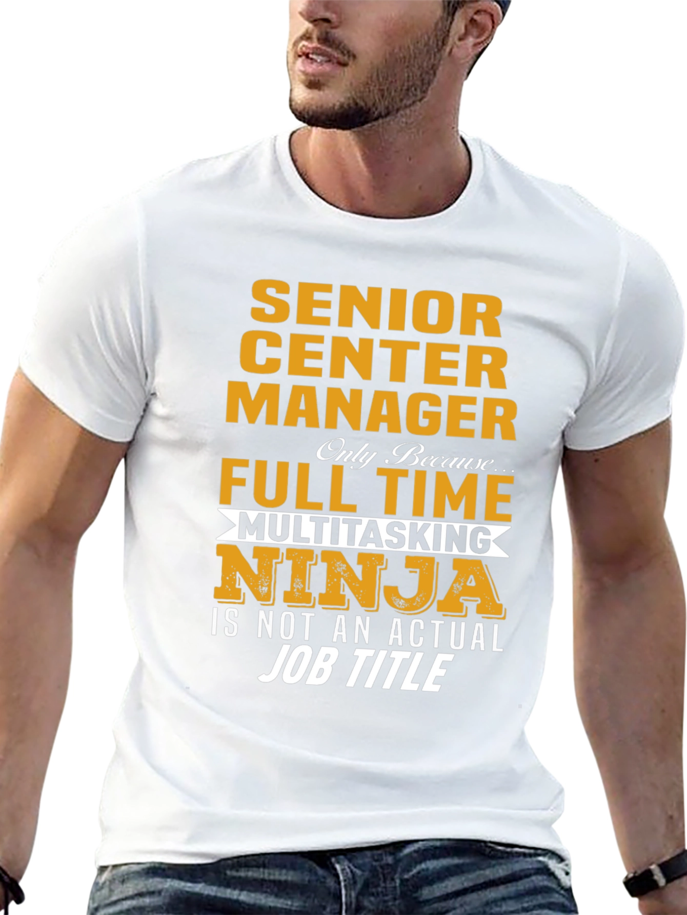 Senior Center Manager Multitasking Ninja T-Shirt
