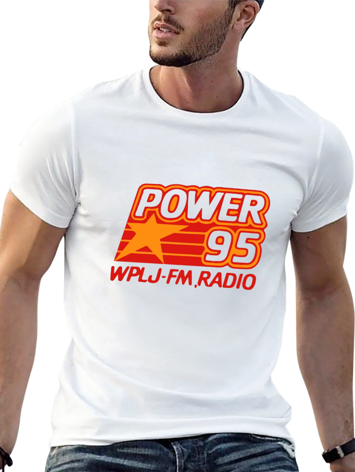 Power 95 WPLJ FM Radio Black T-Shirt
