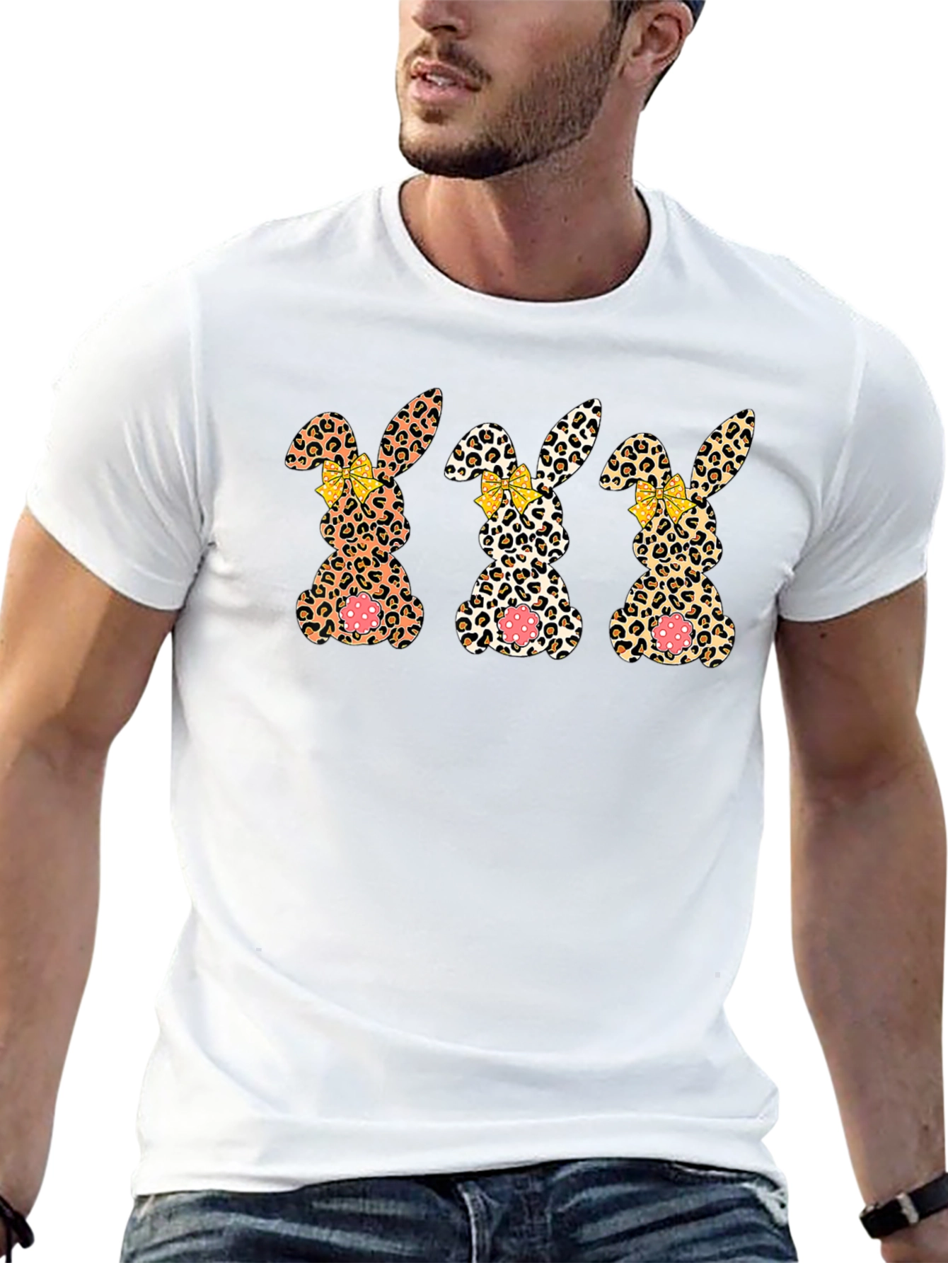 Leopard Bunny Easter T-Shirt