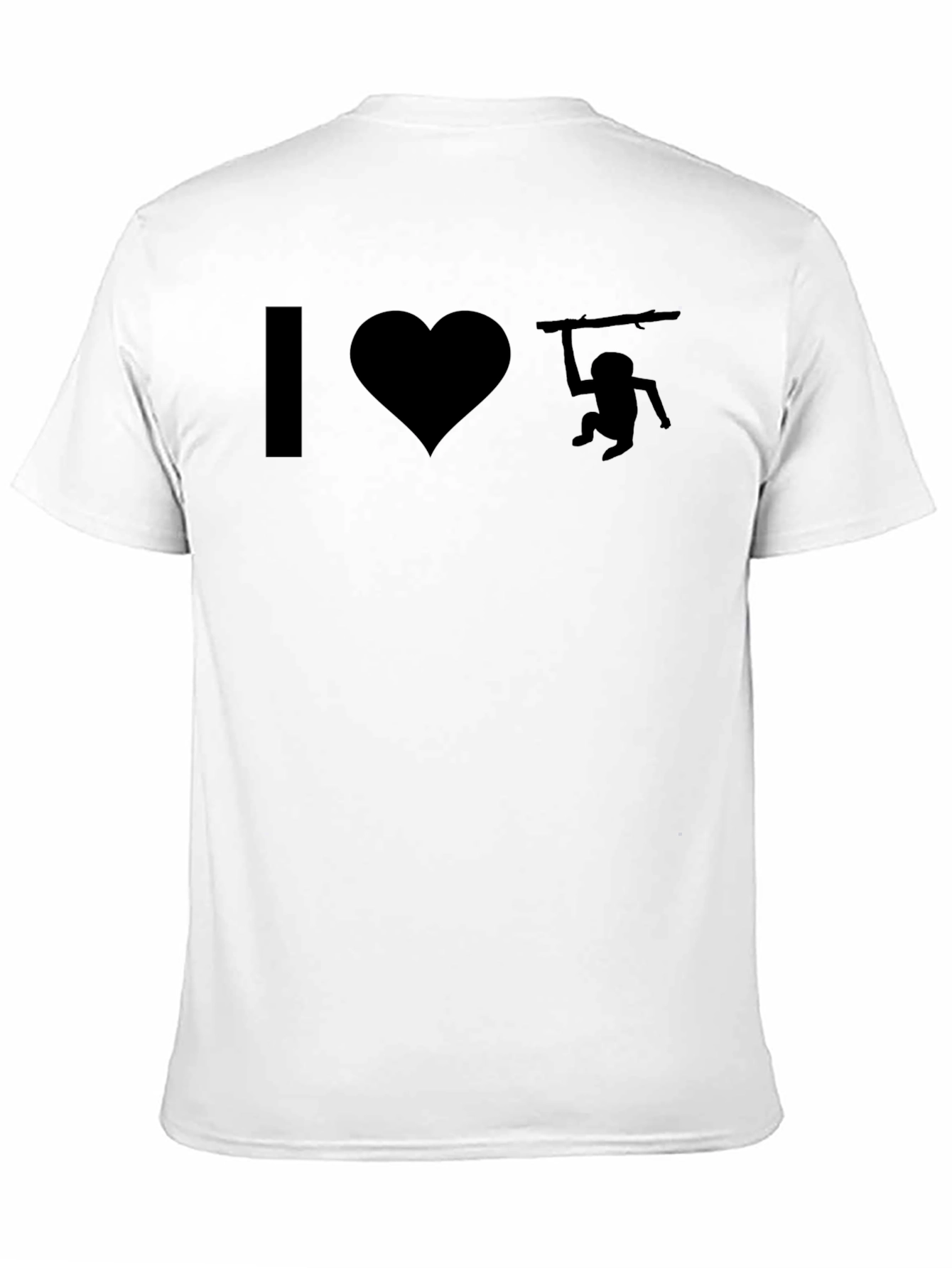 I Heart Monkey Bar T-Shirt - Black Cotton Tee