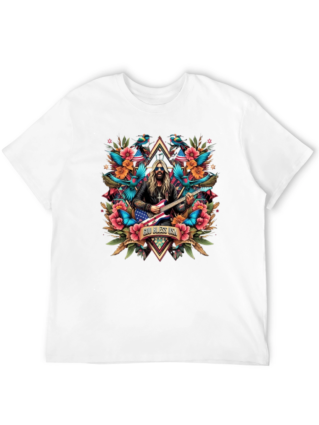 God Bless USA Patriotic T-Shirt
