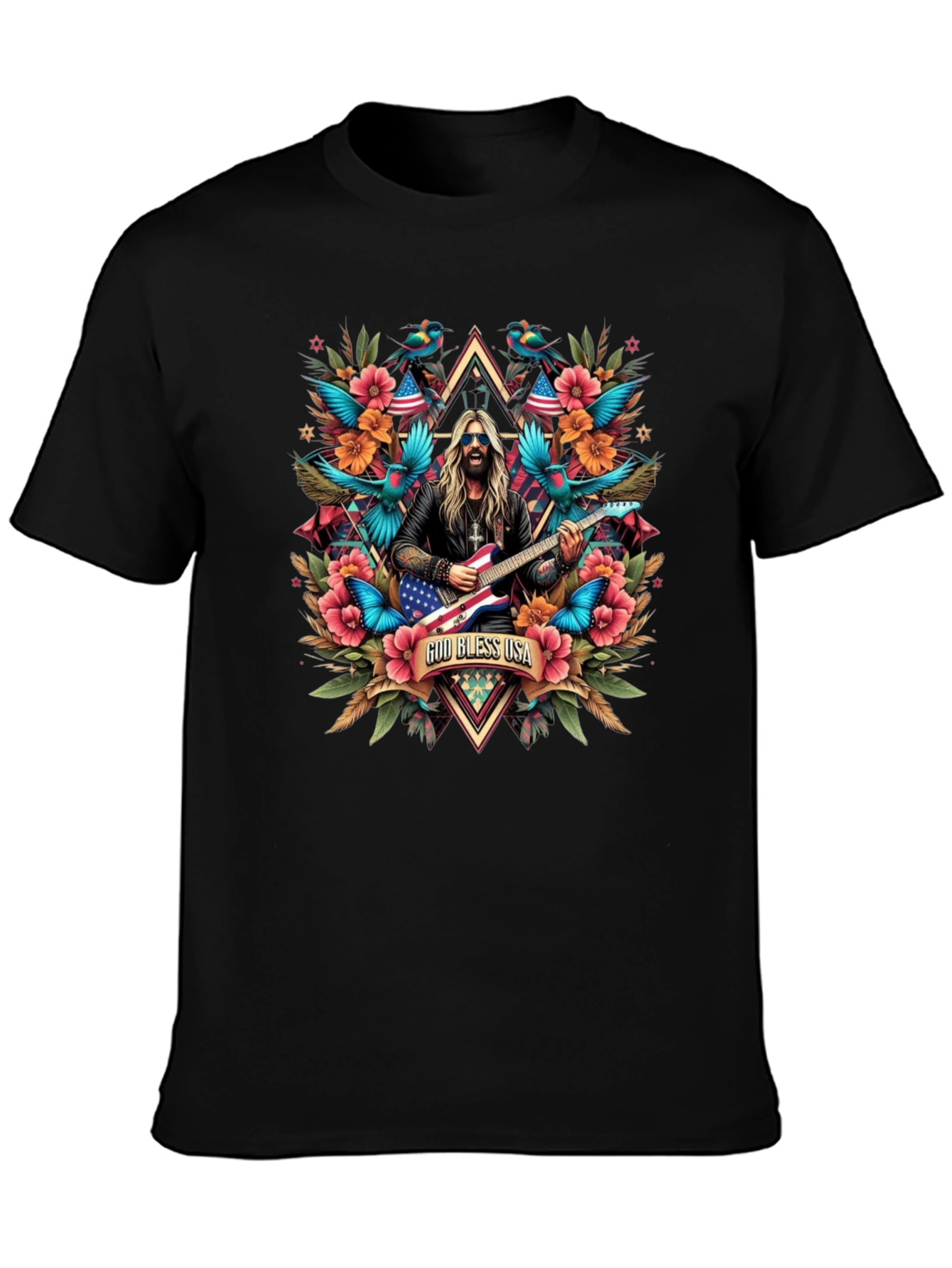 God Bless USA Patriotic T-Shirt
