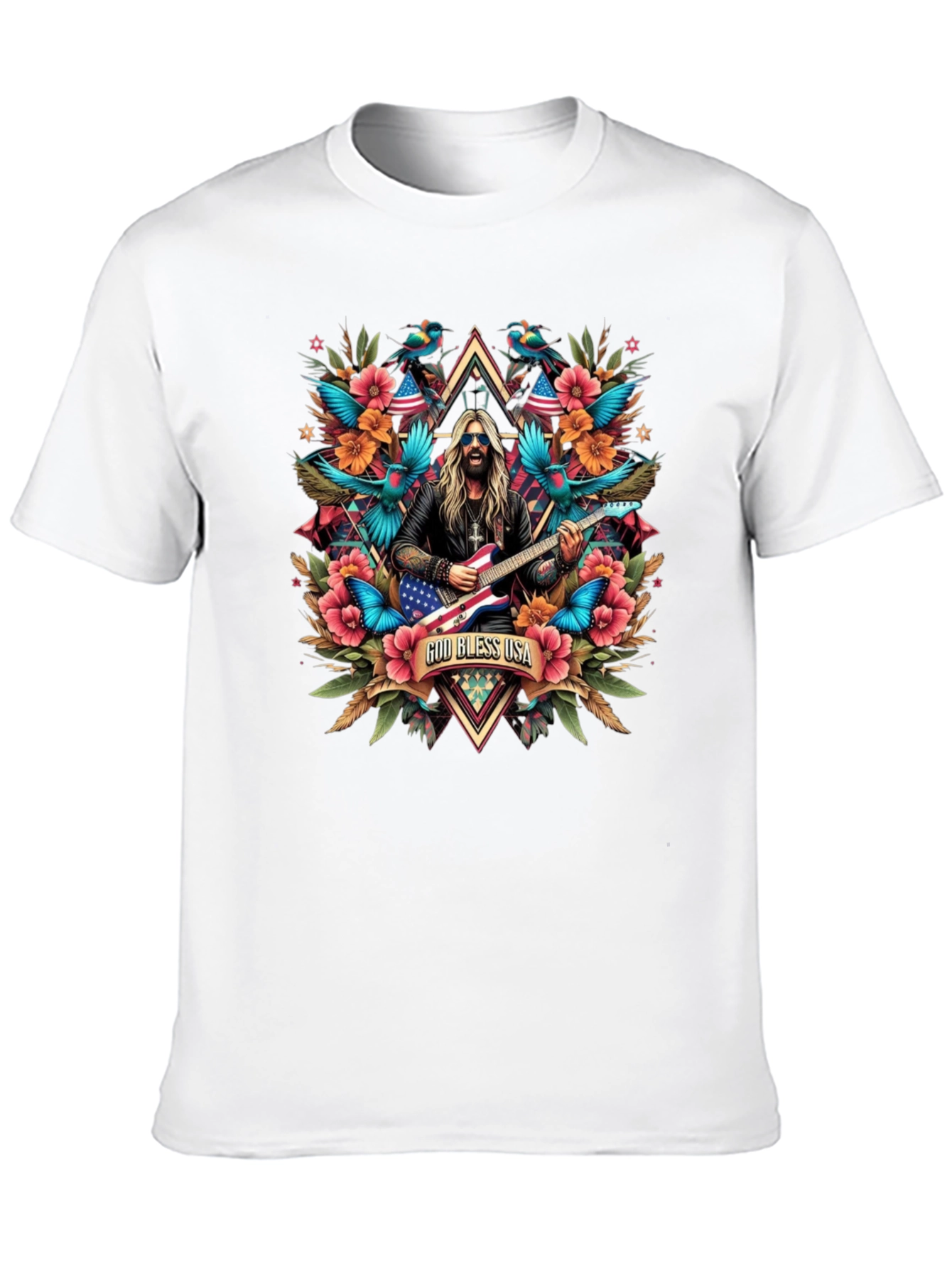 God Bless USA Patriotic T-Shirt