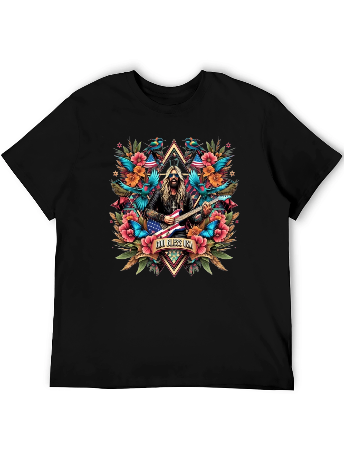 God Bless USA Patriotic T-Shirt