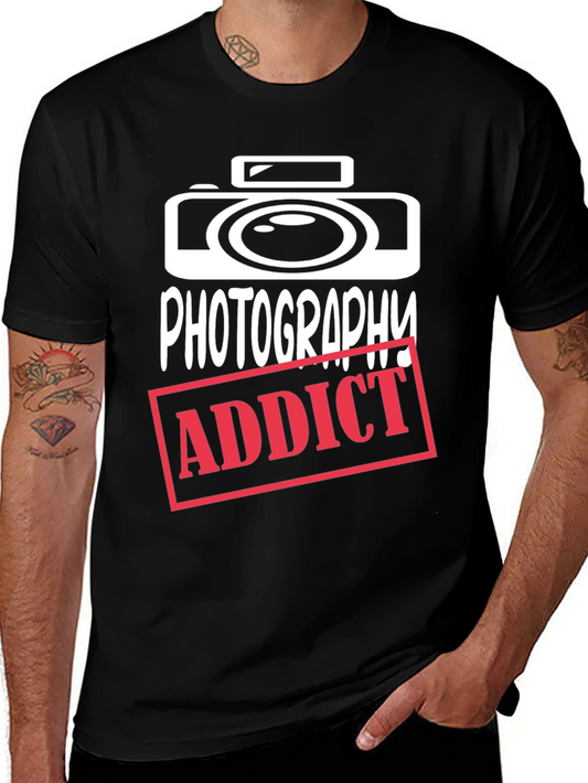 Photography Addict Graphic Tee - Camera T-Shirt