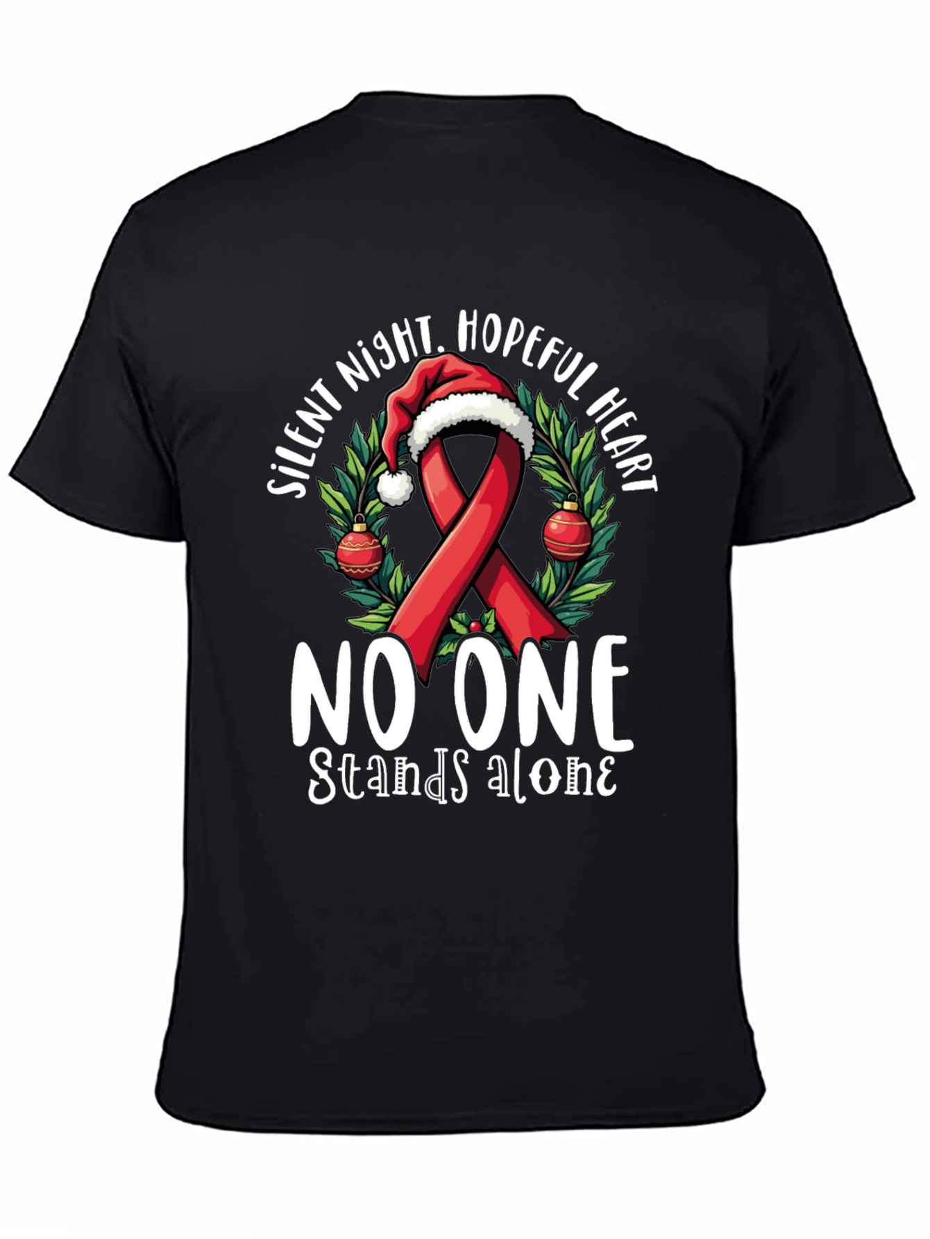 Hopeful Heart Christmas Ribbon T-Shirt