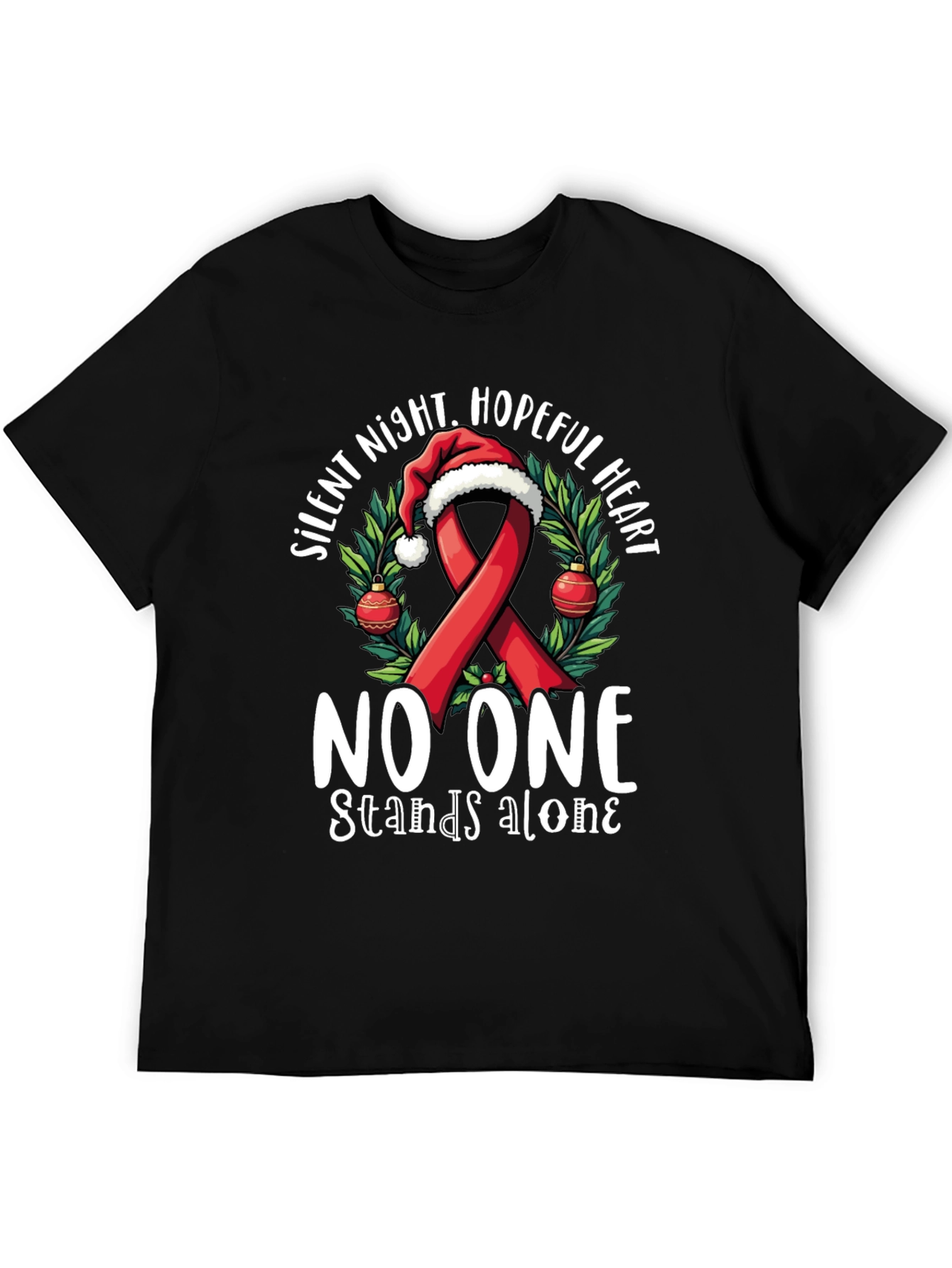 Hopeful Heart Christmas Ribbon T-Shirt