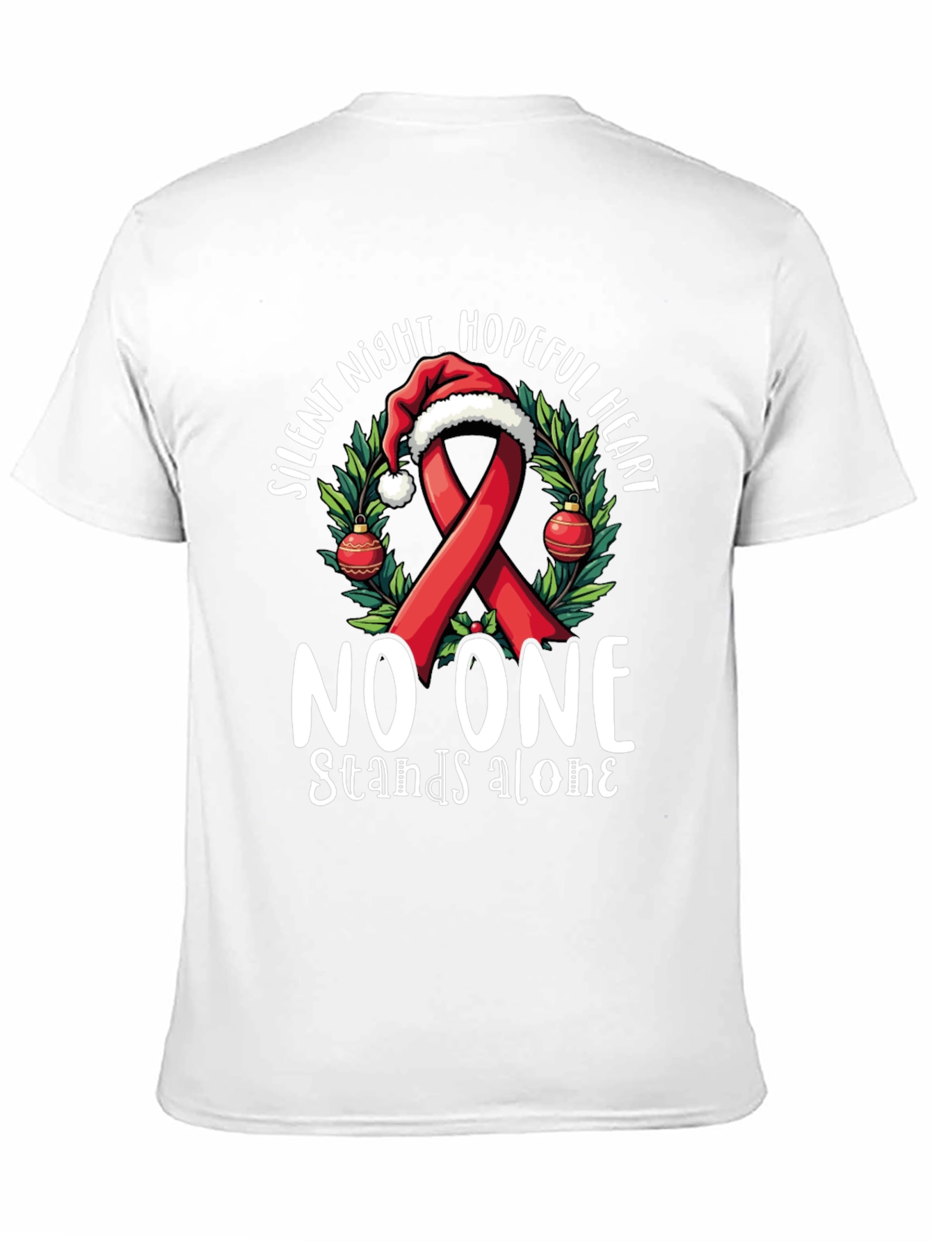 Hopeful Heart Christmas Ribbon T-Shirt