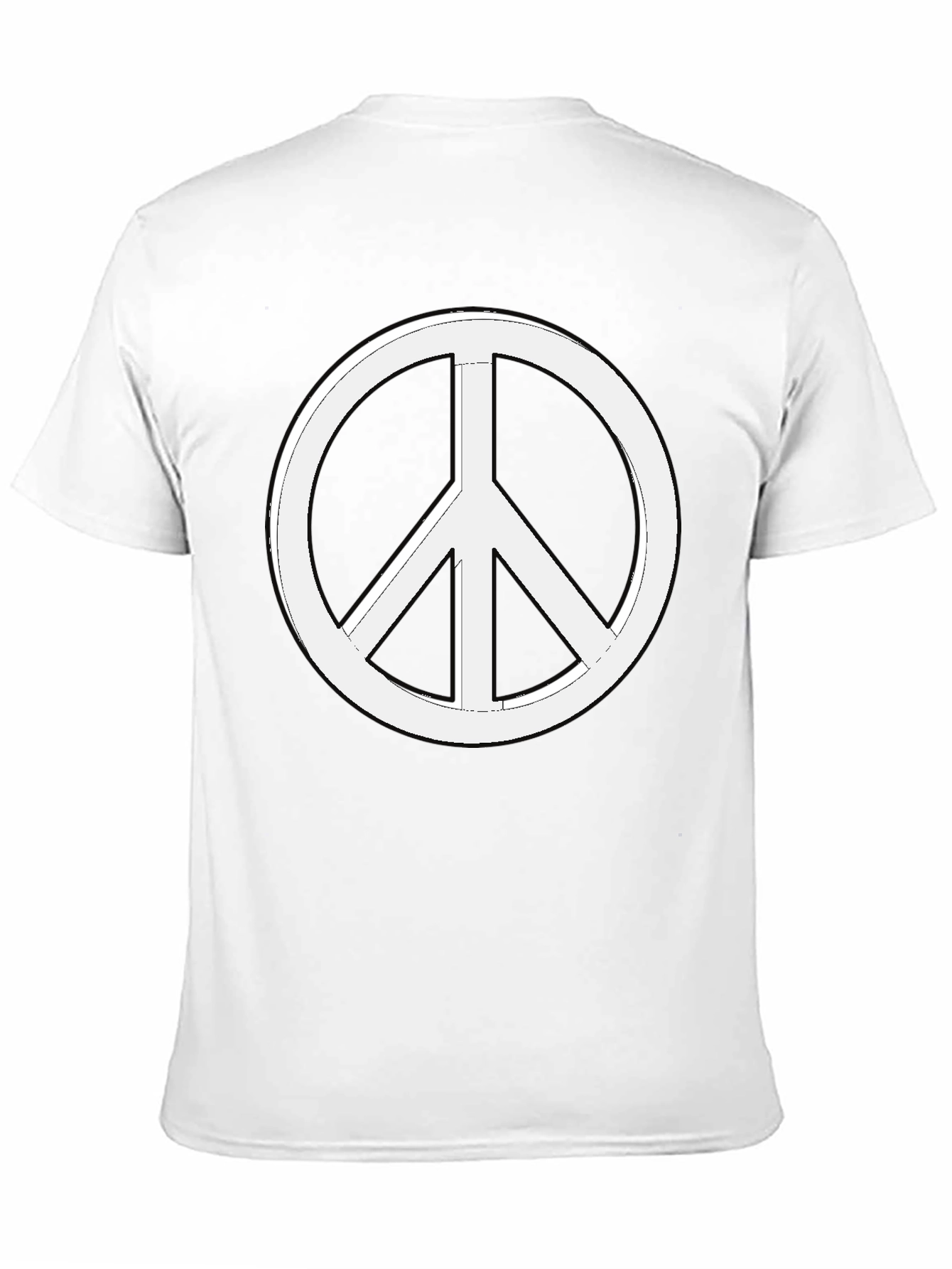 Peace Sign Graphic T-Shirt - Black