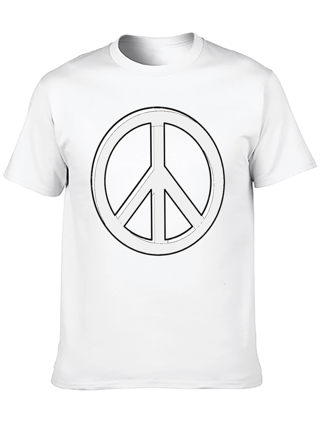 Peace Sign Graphic T-Shirt - Black