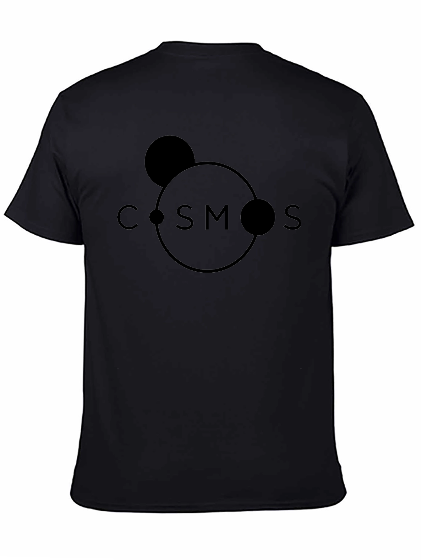 Cosmos Graphic Print Black T-Shirt