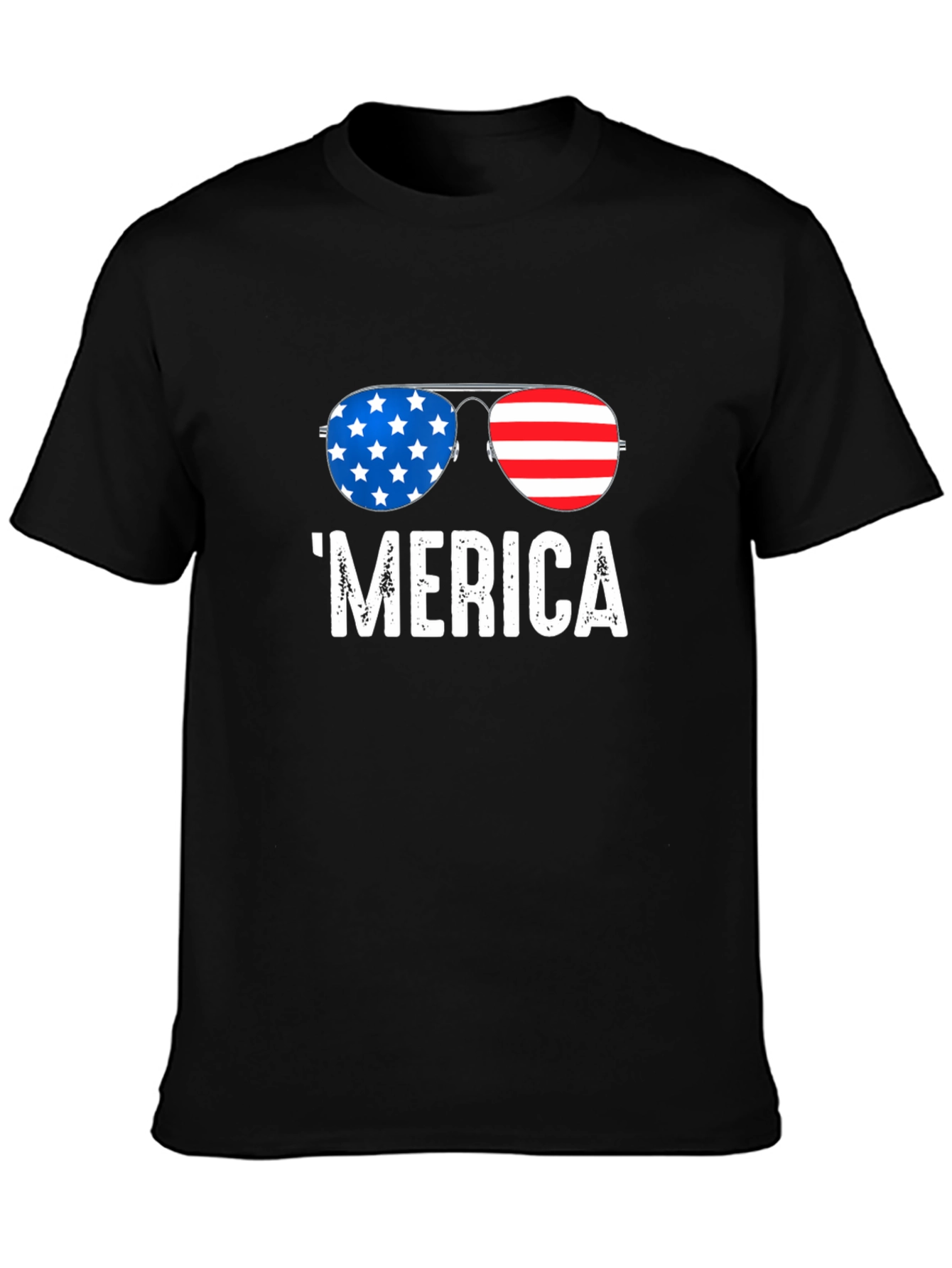 Patriotic Merica Sunglasses Graphic Tee
