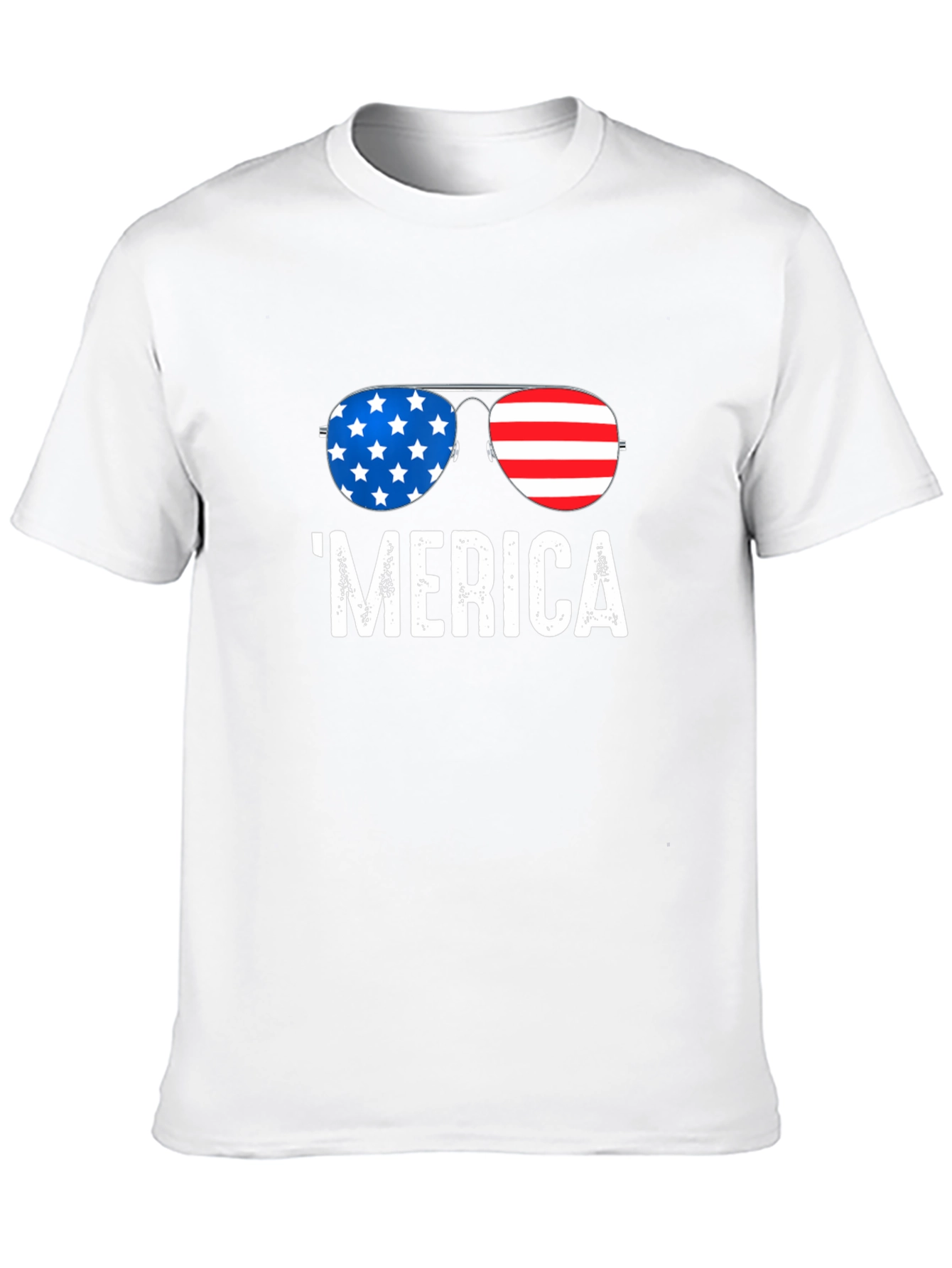 Patriotic Merica Sunglasses Graphic Tee