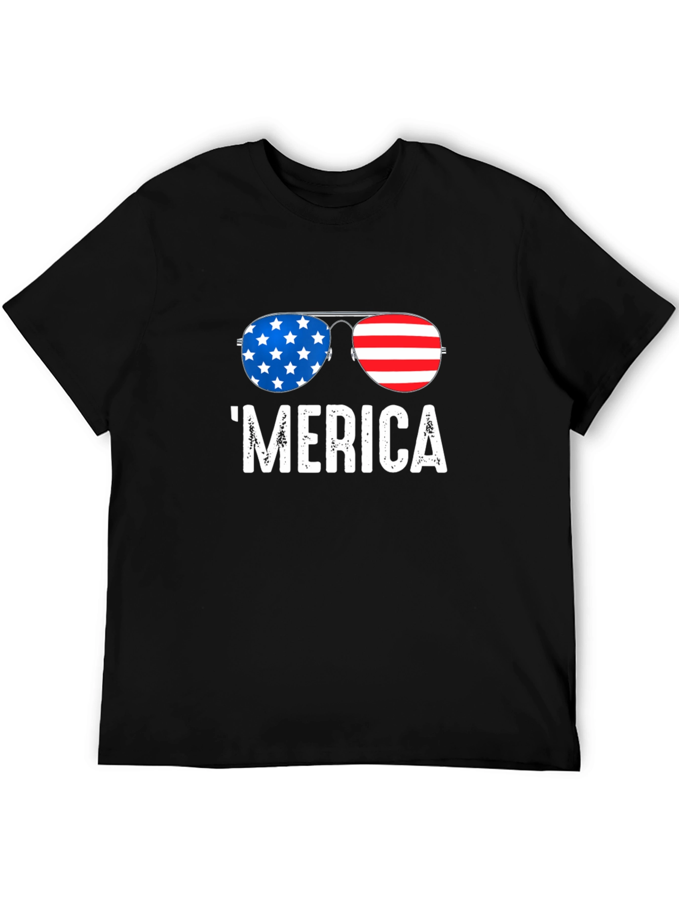 Patriotic Merica Sunglasses Graphic Tee