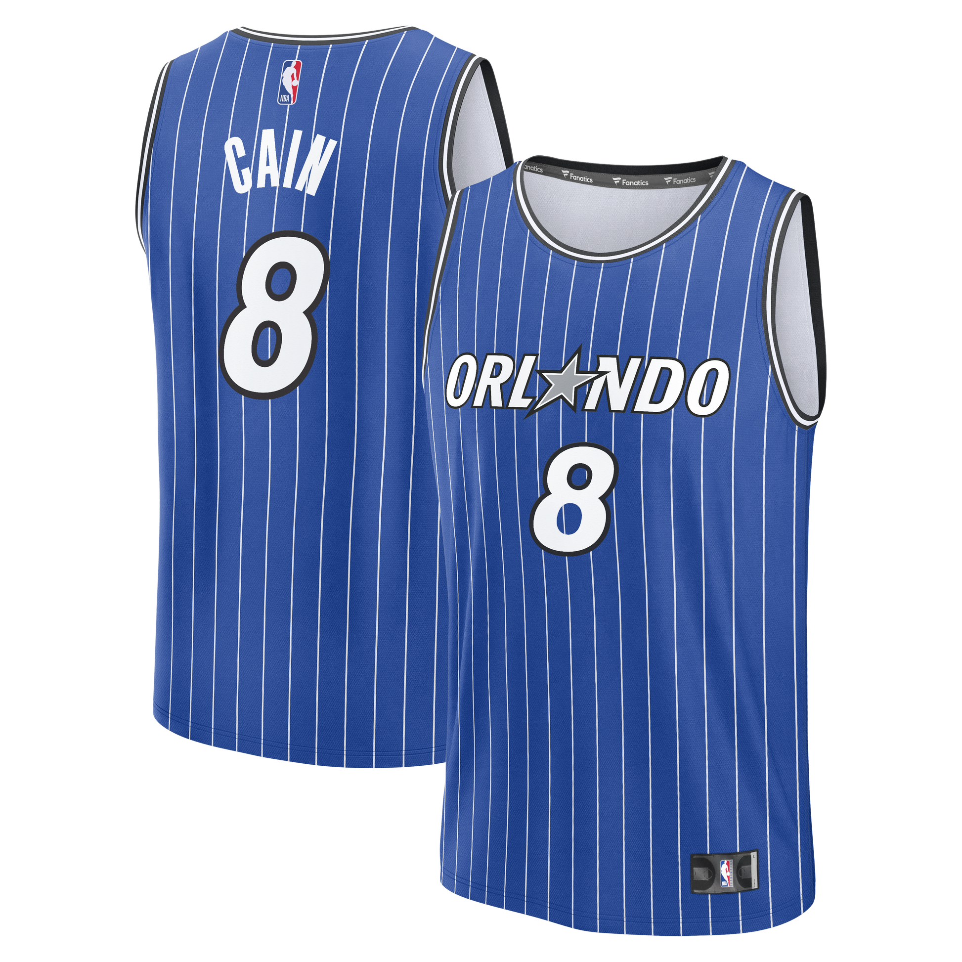 Men's Orlando Magic Jamal Cain Fanatics Blue Fast Break Jersey - Icon Edition