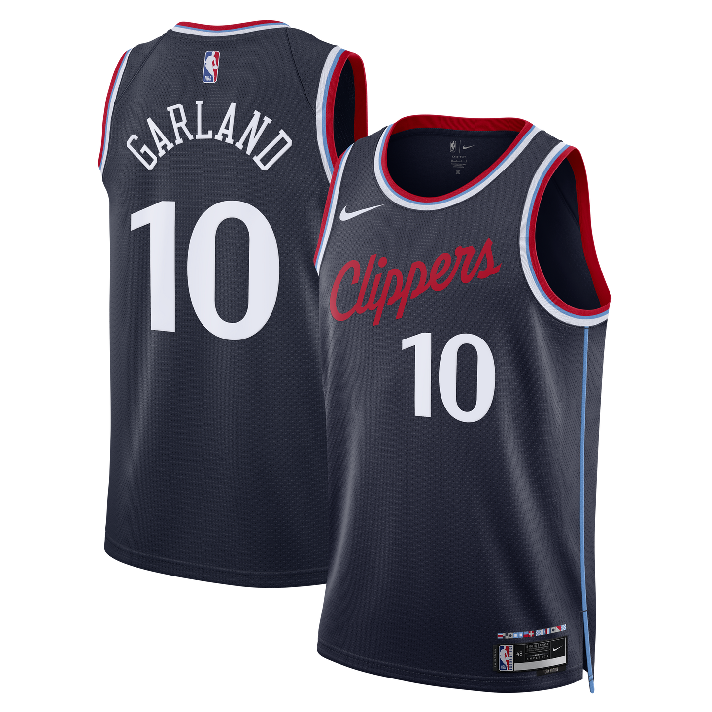 Unisex LA Clippers Darius Garland Nike Navy Swingman Jersey - Icon Edition
