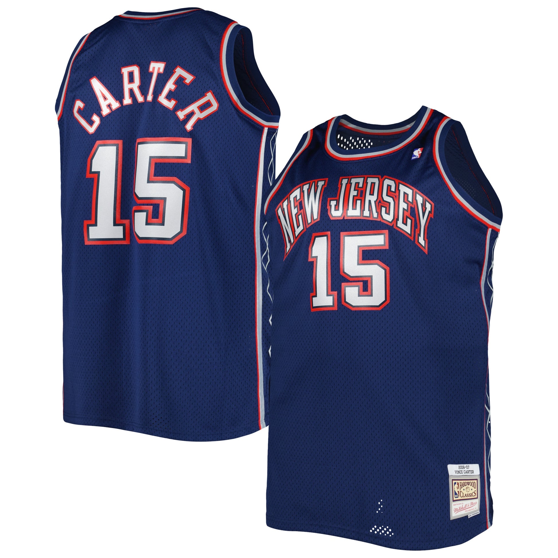 Men's New Jersey Nets Vince Carter Mitchell & Ness Navy Big & Tall Hardwood Classics 2006/07 Swingman Jersey