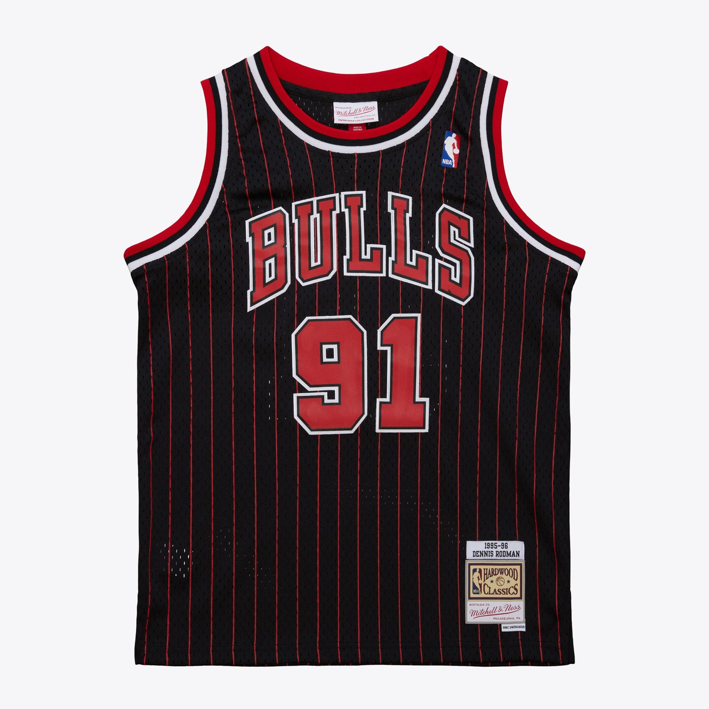 Youth Chicago Bulls Dennis Rodman Black 1995/96 Swingman Jersey