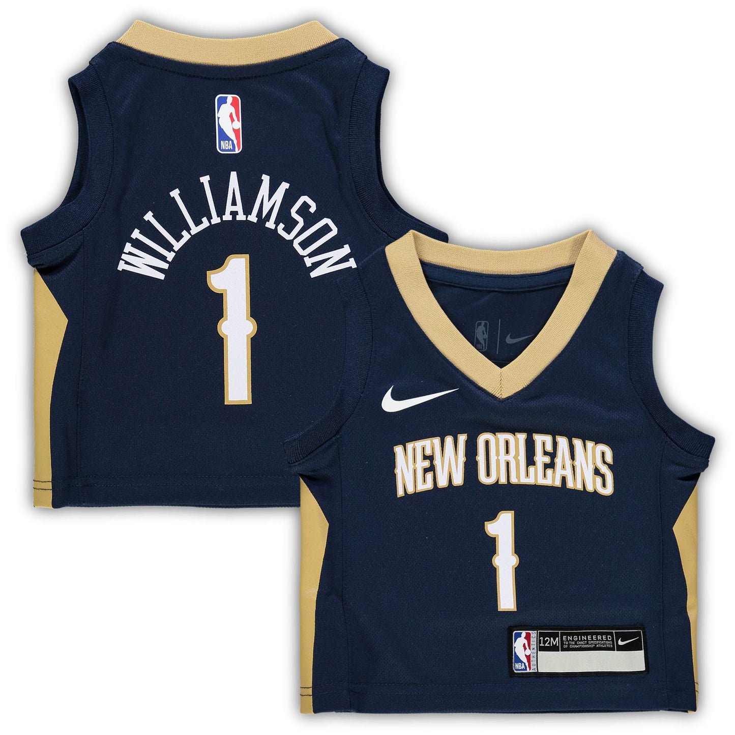 Infant New Orleans Pelicans Zion Williamson Nike Navy Replica Jersey - Icon Edition