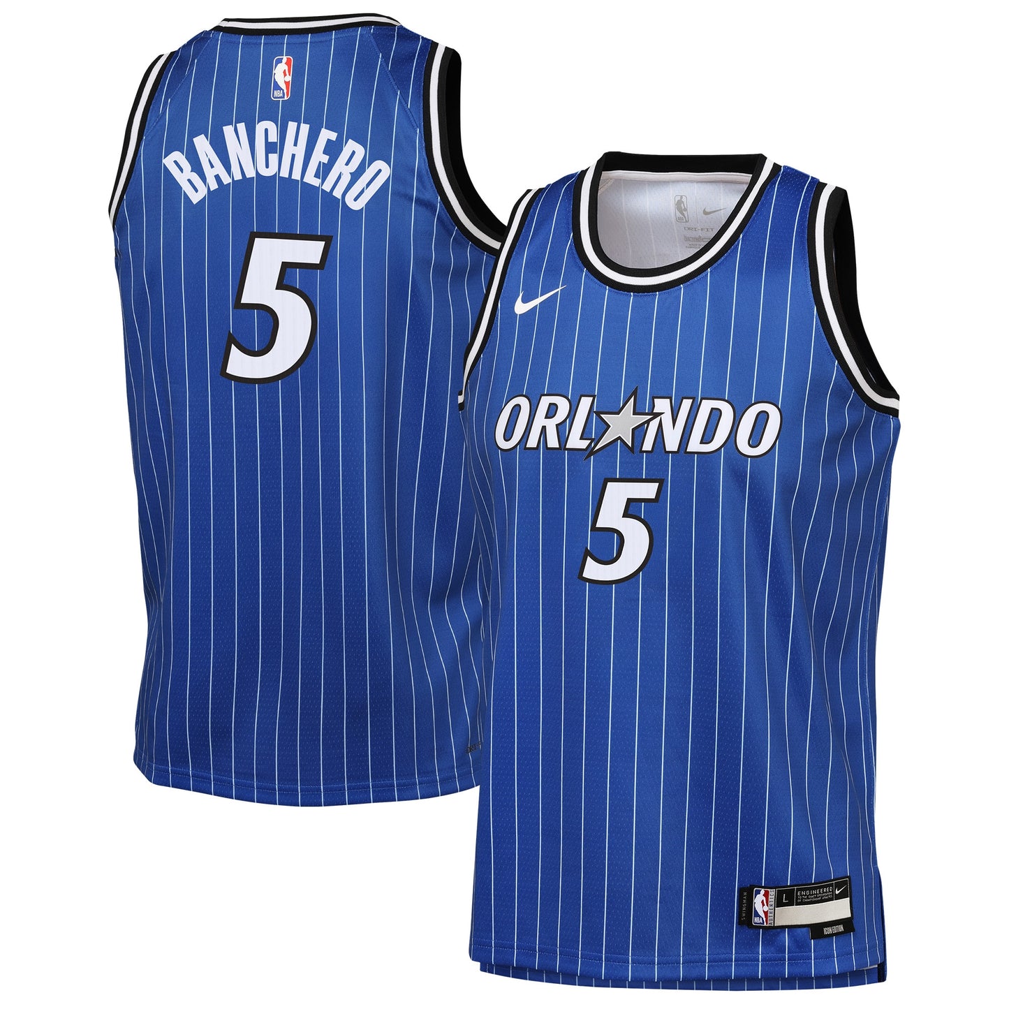 Youth Orlando Magic Paolo Banchero Nike Blue Icon Edition Swingman Jersey