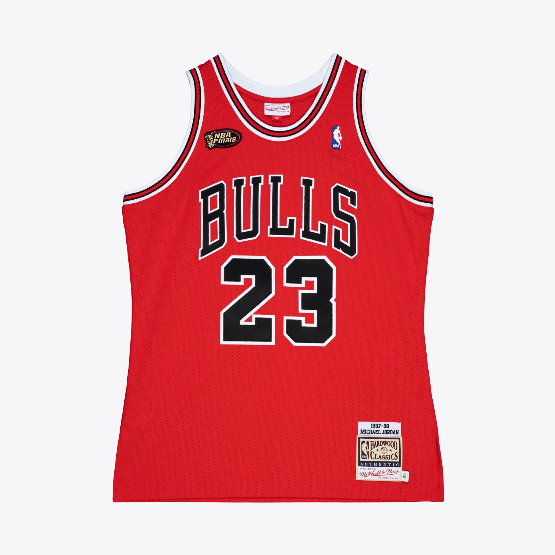 Men's Chicago Bulls Michael Jordan Mitchell & Ness Red 1997-98 Authentic Jersey