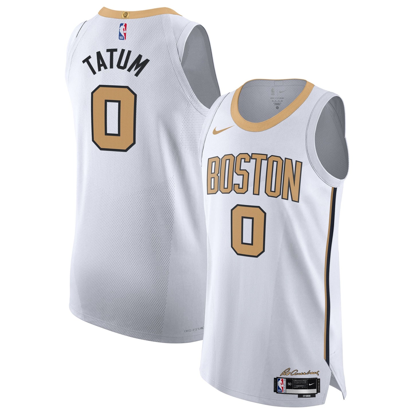 Unisex Boston Celtics Jayson Tatum Nike White 2025/26 Authentic Jersey - City Edition