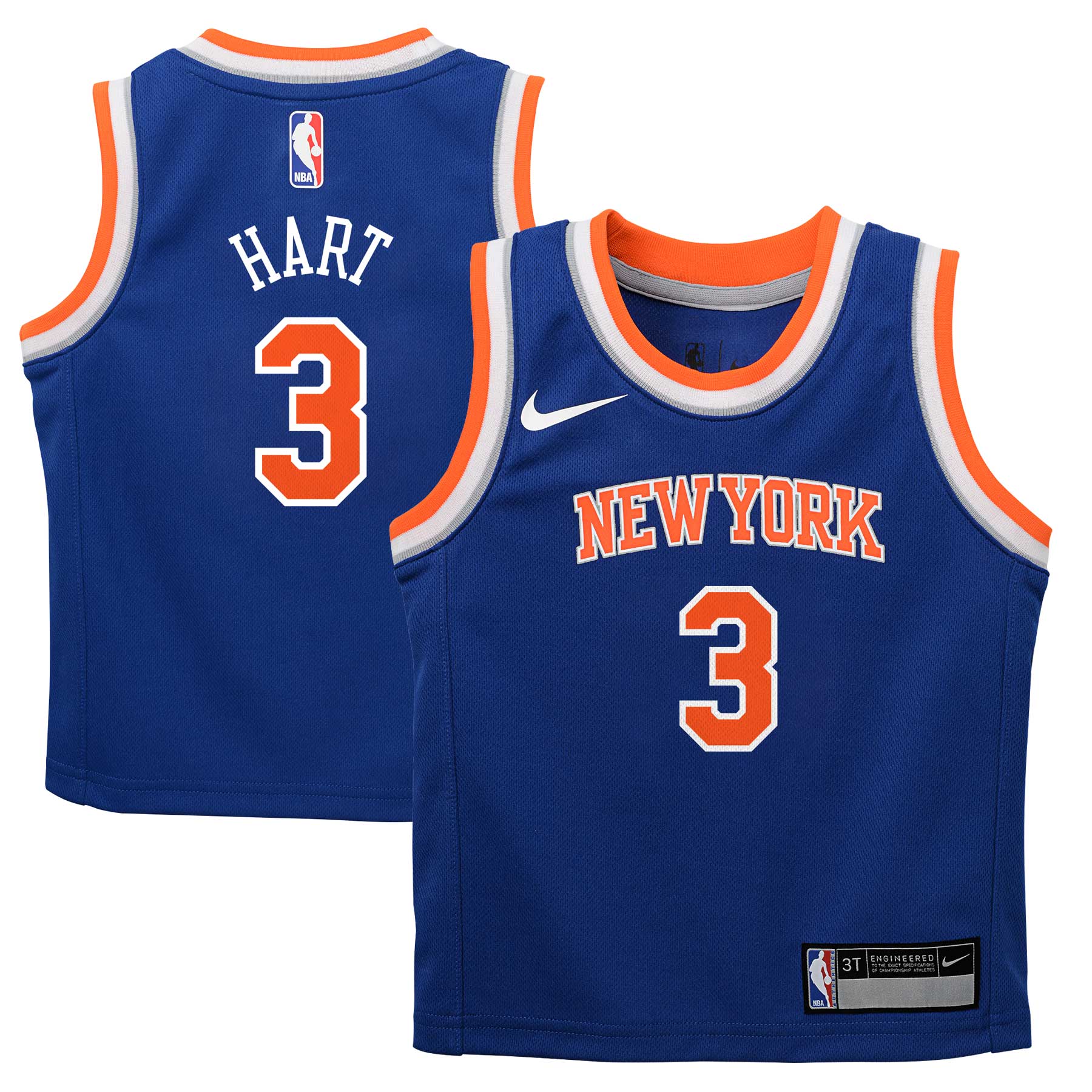 Preschool New York Knicks Josh Hart Nike Blue Replica Swingman Jersey - Icon Edition