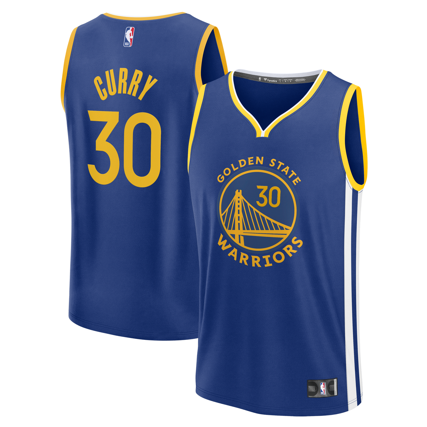 Men's Golden State Warriors Stephen Curry Fanatics Royal Fast Break Replica Jersey - Icon Edition