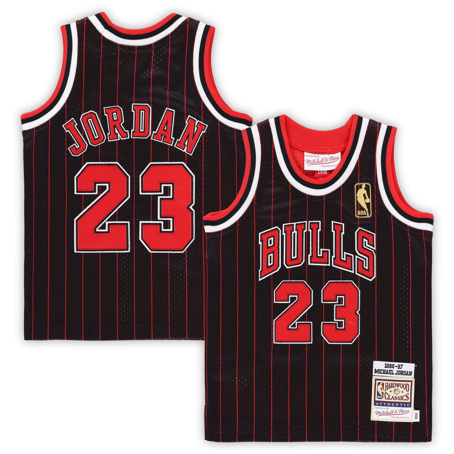 Infant Chicago Bulls Michael Jordan Mitchell & Ness Black 1996/97 Hardwood Classics Authentic Jersey