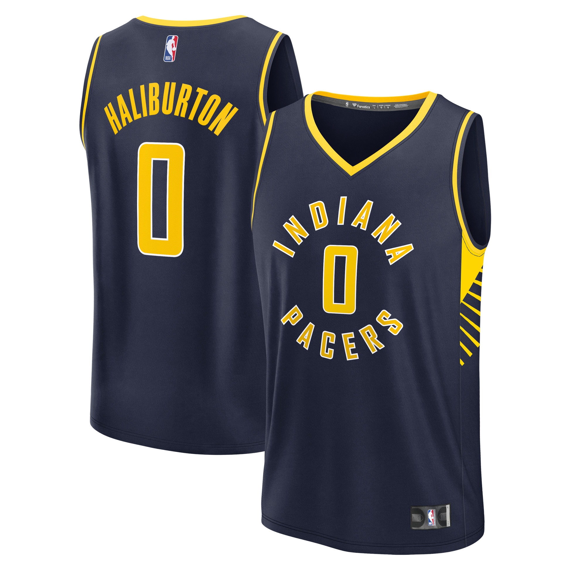 Men's Indiana Pacers Tyrese Haliburton Fanatics Navy Fast Break Replica Jersey - Icon Edition
