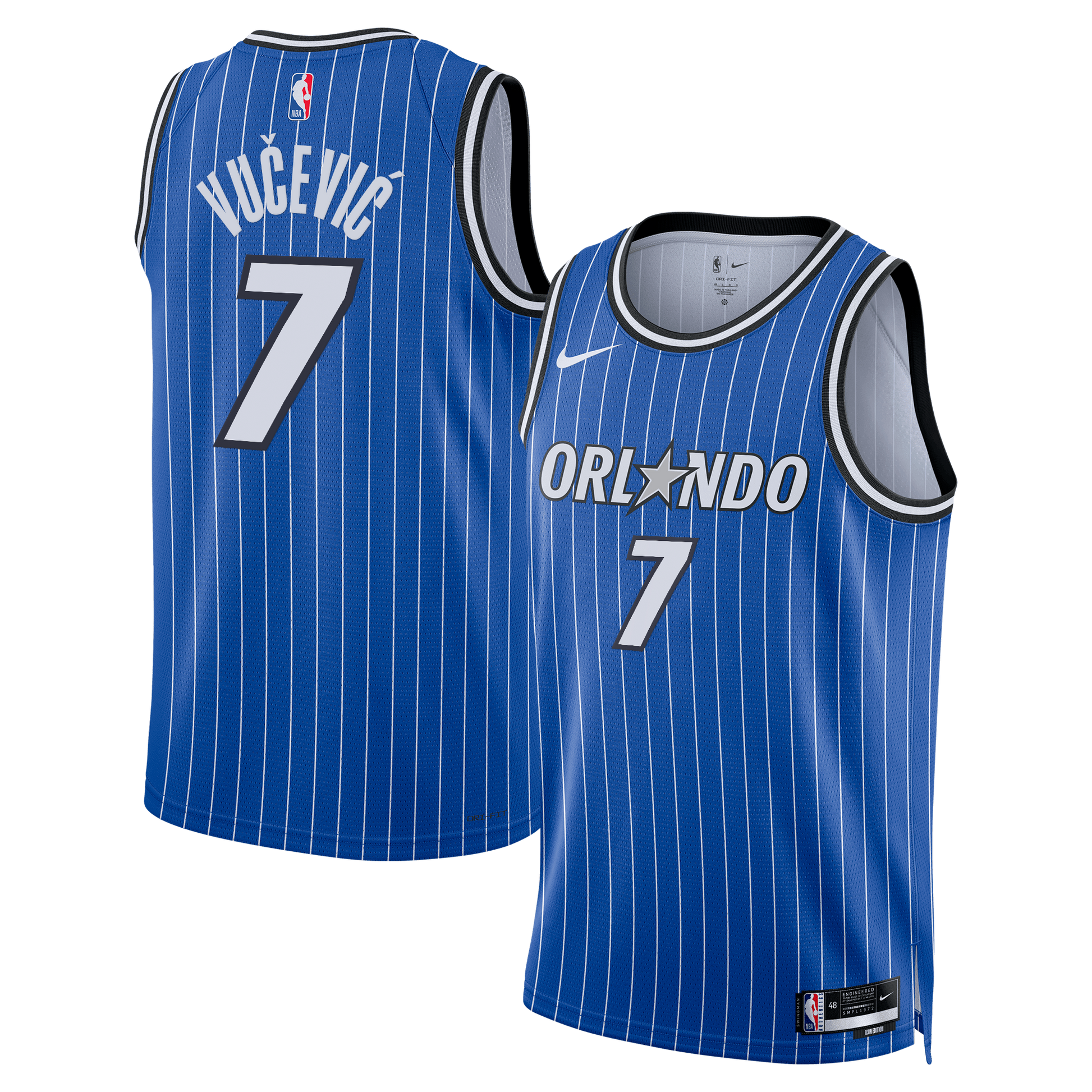 Unisex Orlando Magic Nikola Vučević Nike Blue Swingman Jersey - Icon Edition