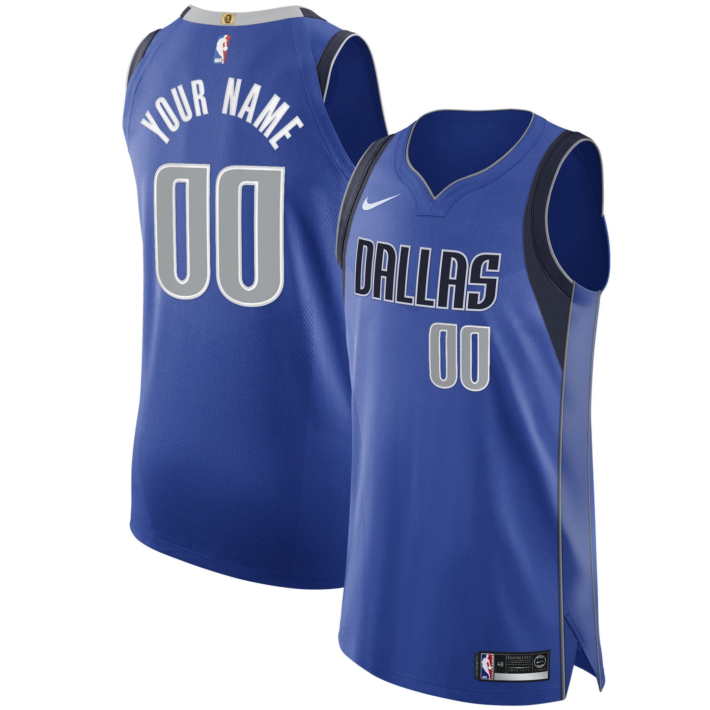 Men's Dallas Mavericks Nike Royal 2020/21 Authentic Custom Jersey - Icon Edition
